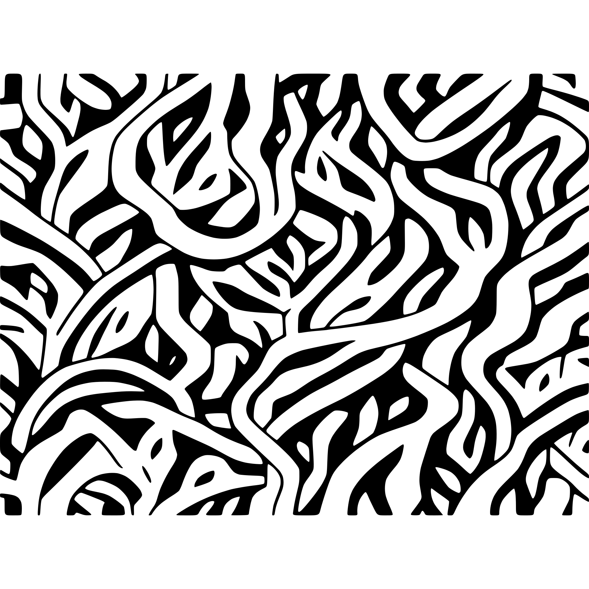 AI-generated SVG of a intricate sci-fi camo repeating pattern