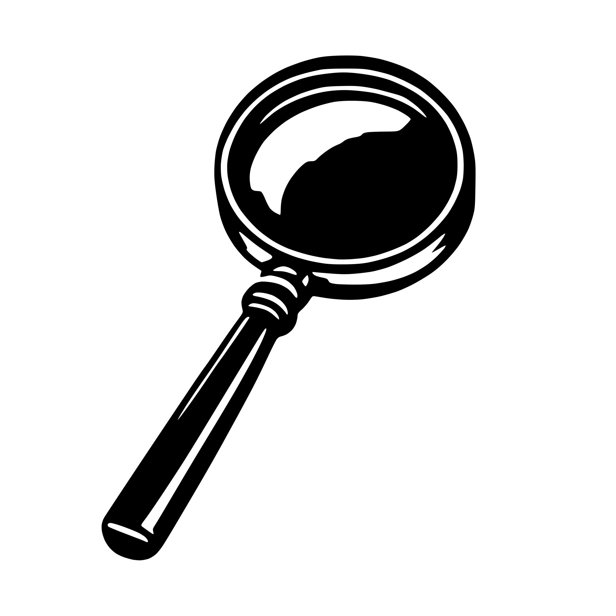 AI-generated SVG of 'magnifying glass'