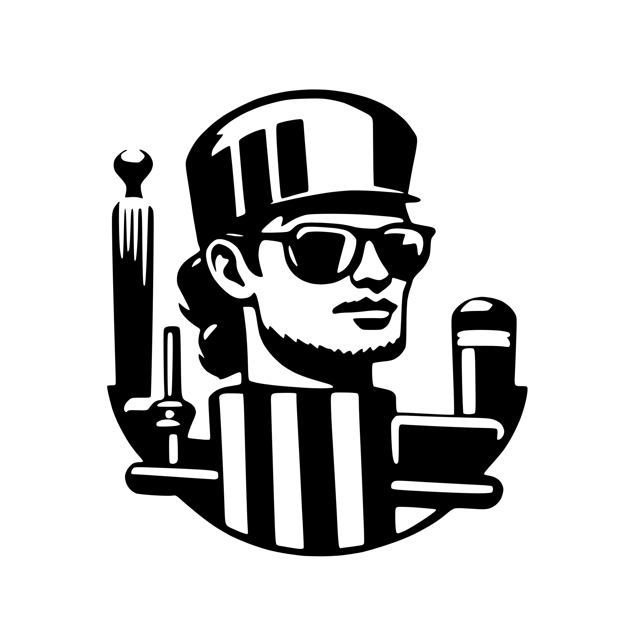 AI-generated SVG of 'barbershop logo'