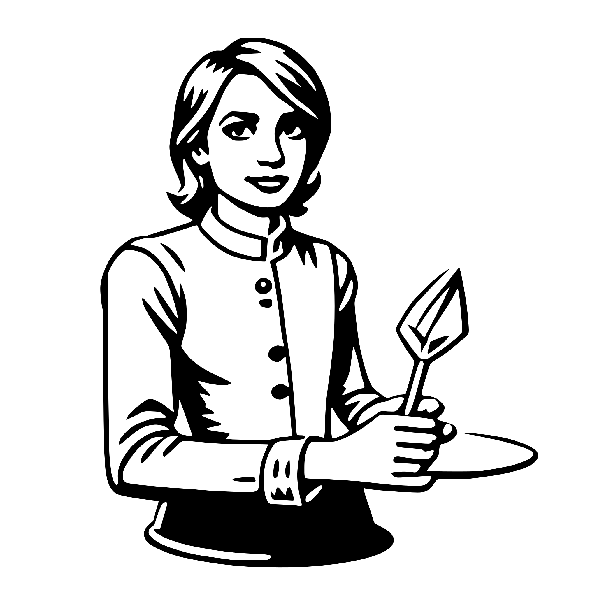 AI-generated SVG of 'artist'