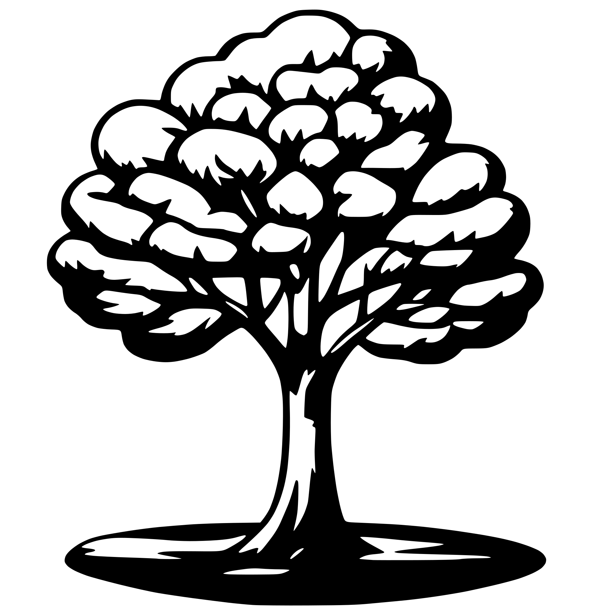 AI-generated SVG of a tree