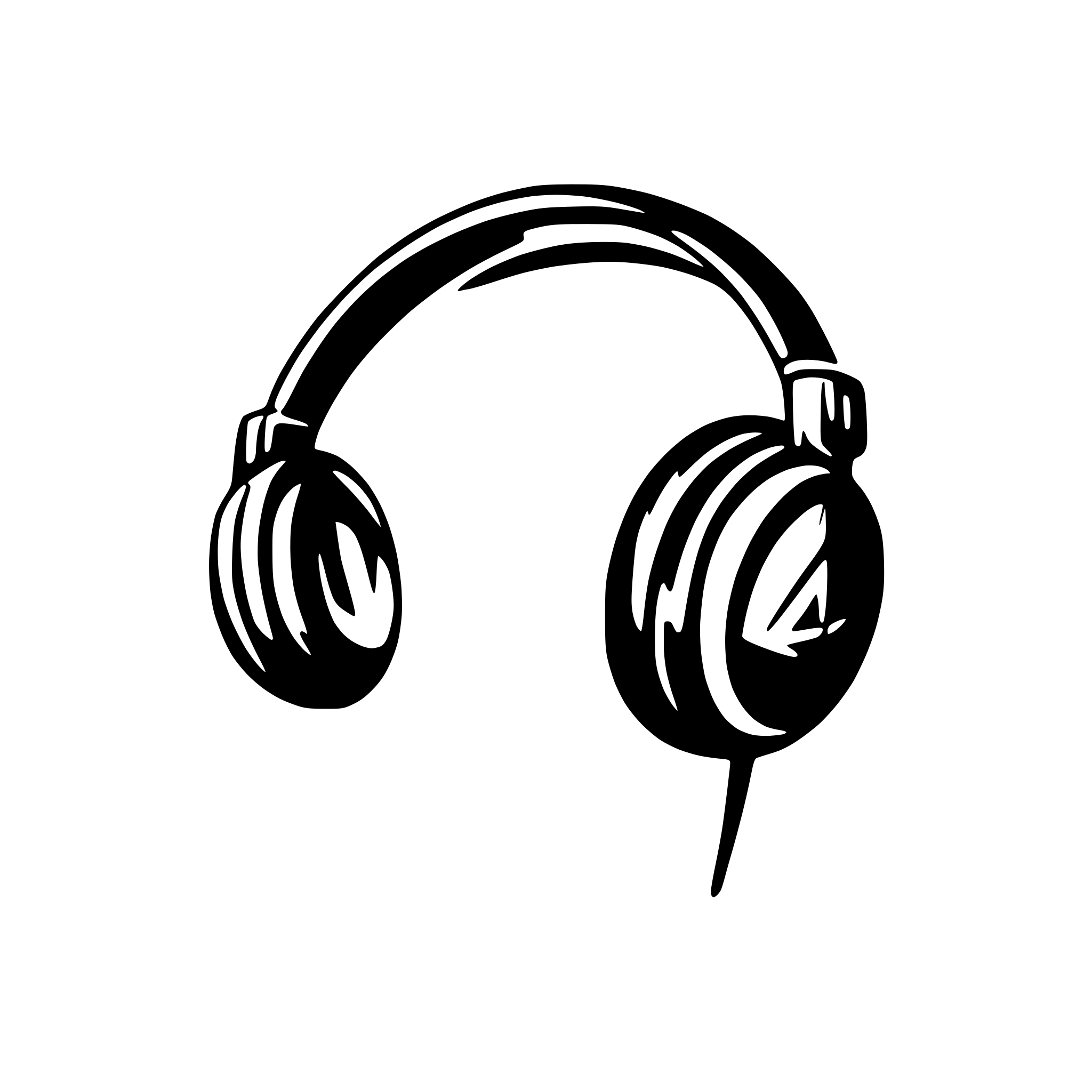 AI-generated SVG of 'headphone'
