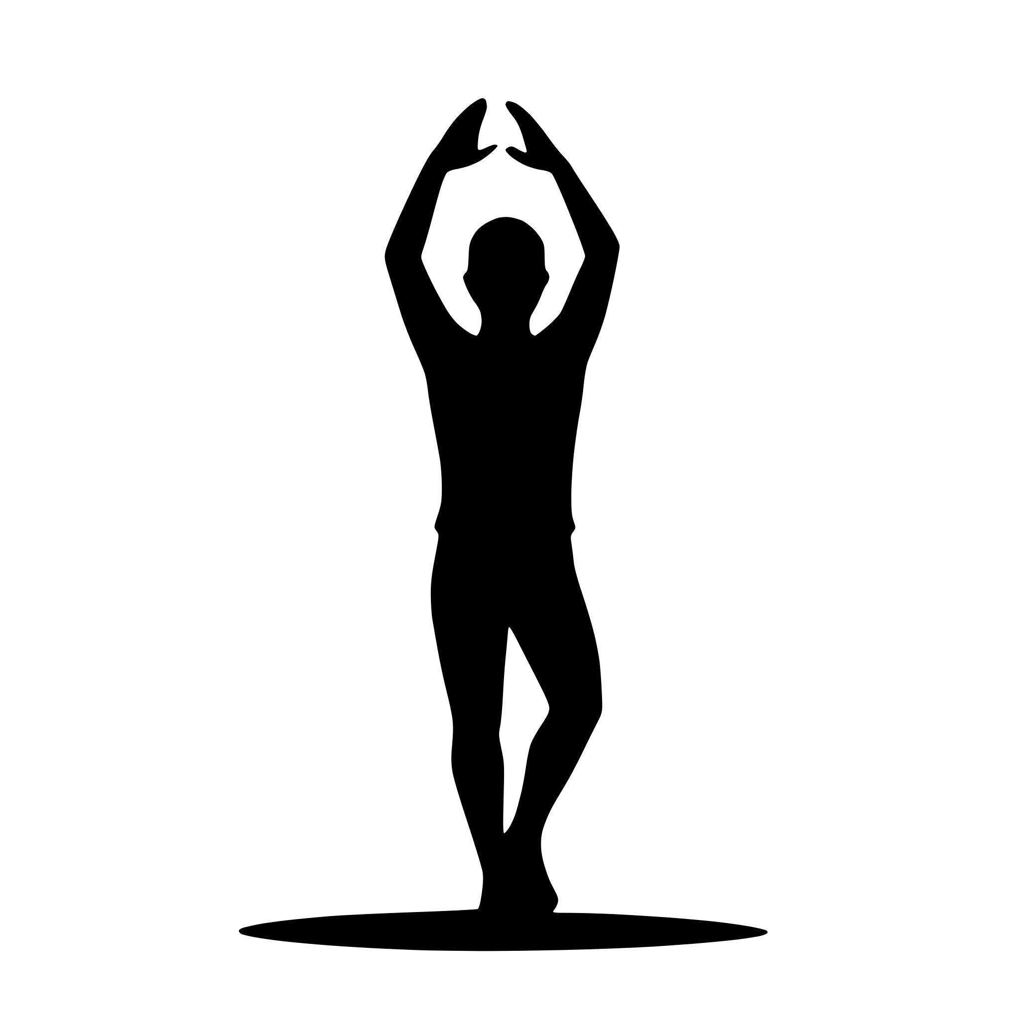 AI-generated SVG of 'yoga man'