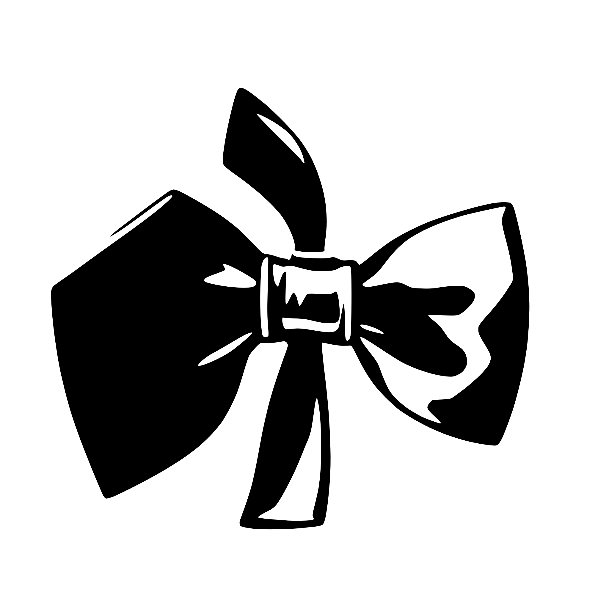 AI-generated SVG of a elegant bow tie minimalist