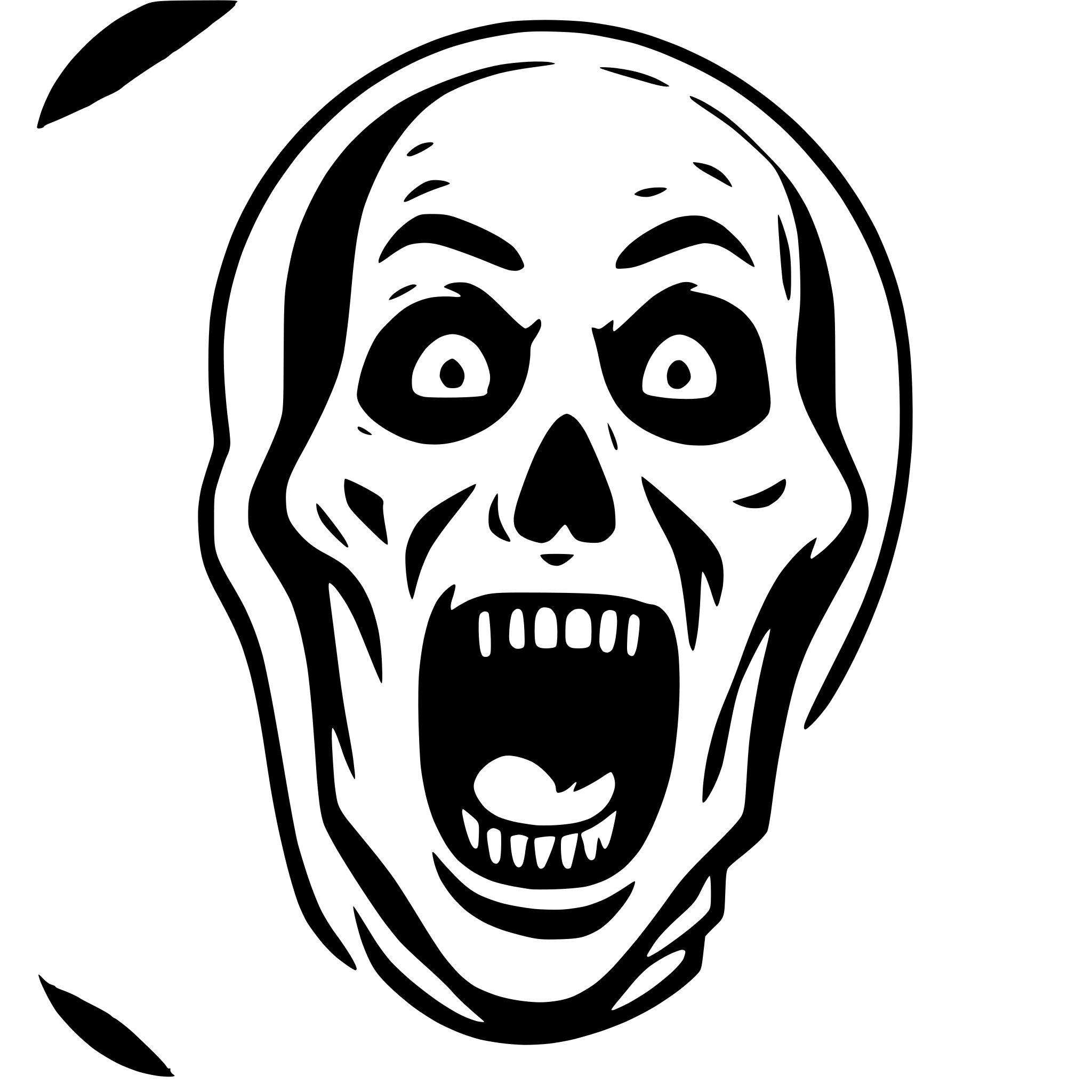 AI-generated SVG of 'for example: Ghostface(Scream) face'