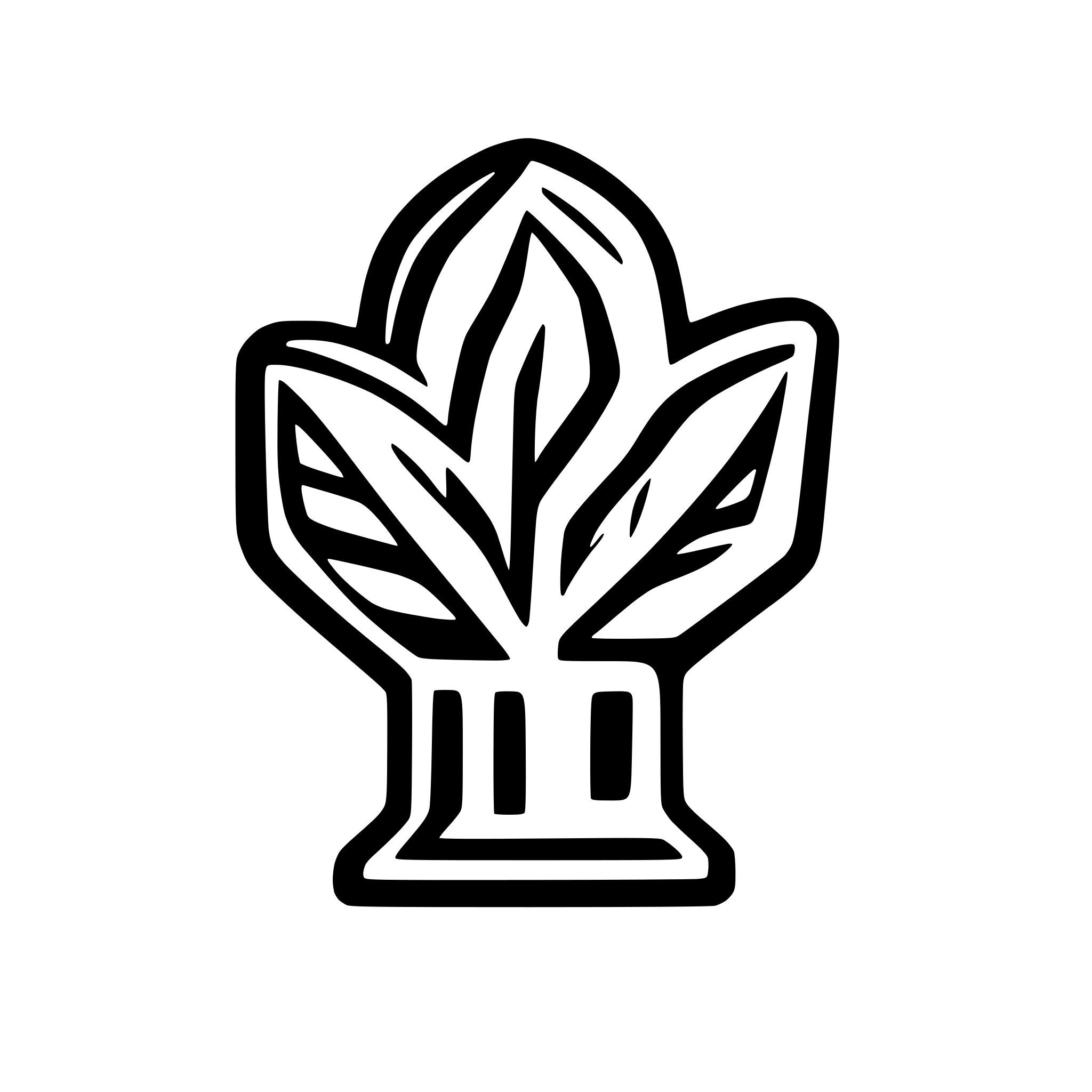 AI-generated SVG of a coral shaped K