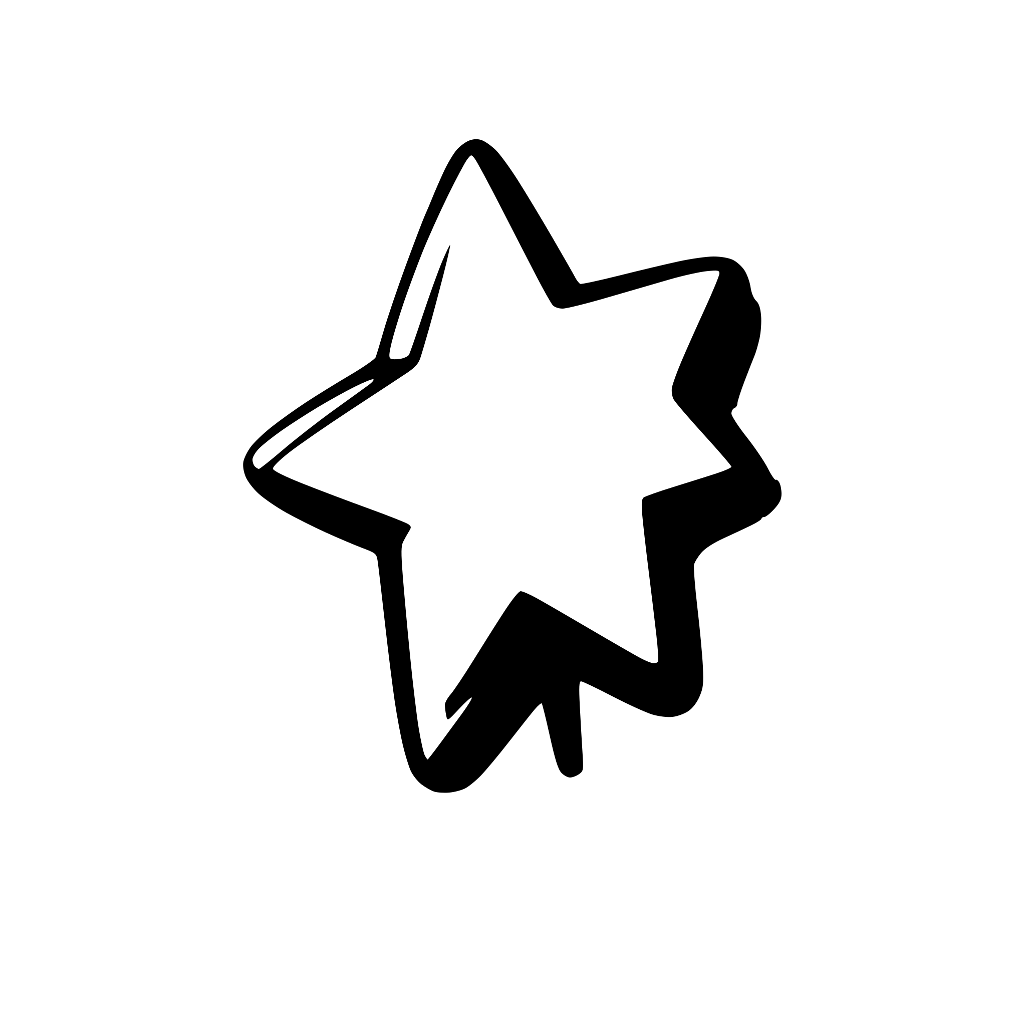 AI-generated SVG of a star