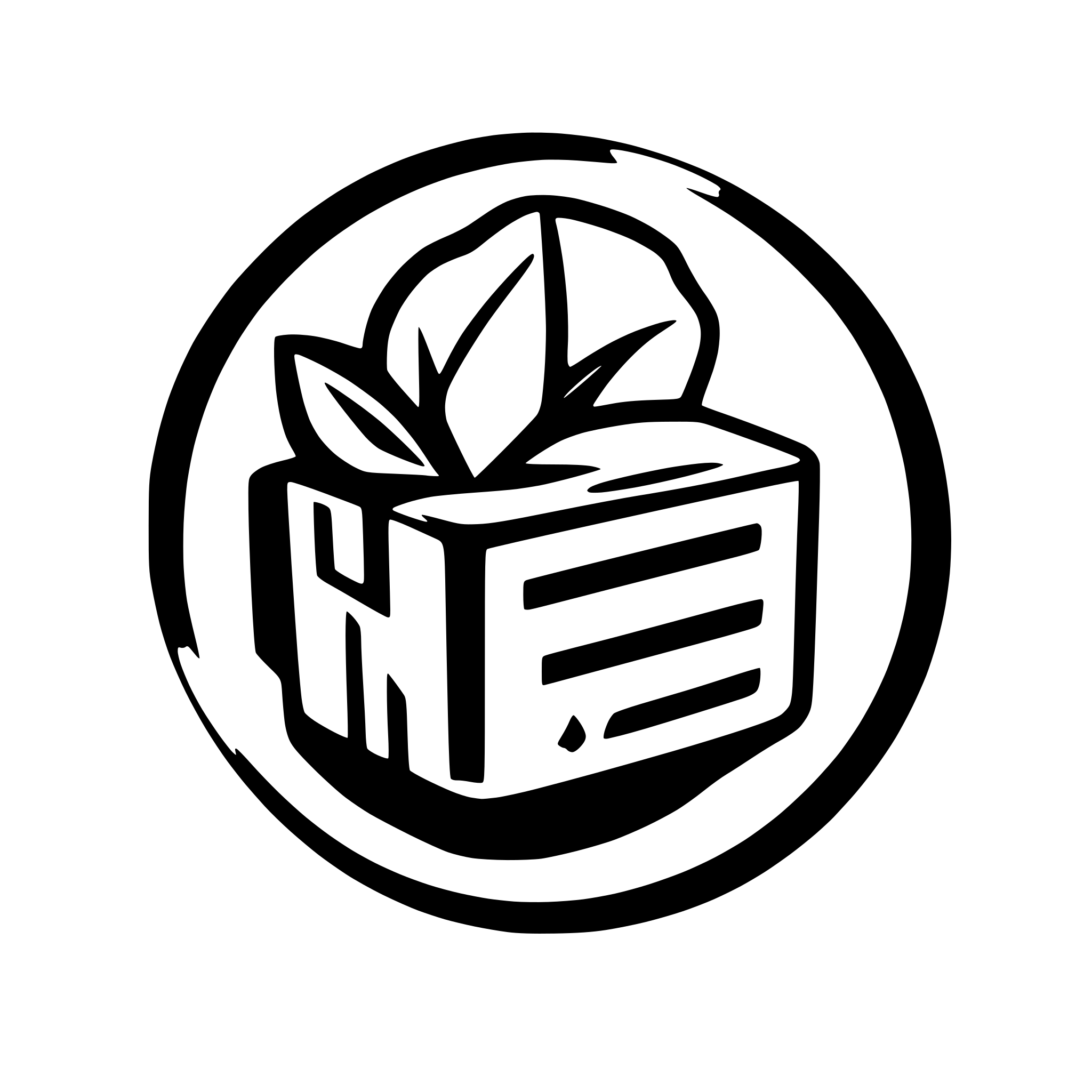 AI-generated SVG of a logo font RMA