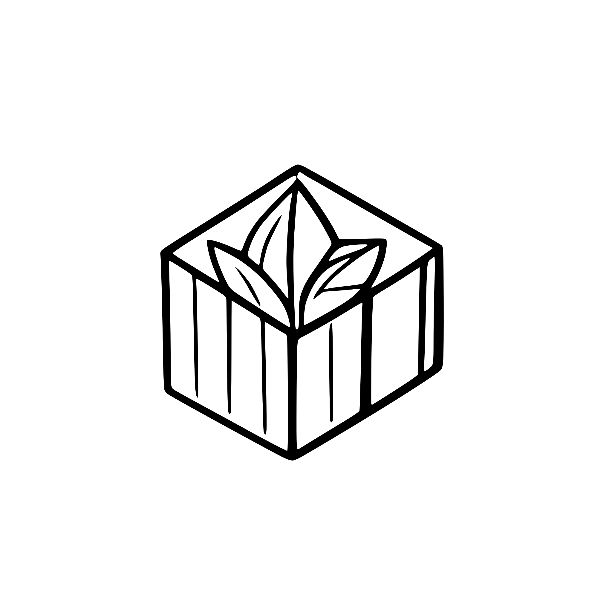 AI-generated SVG of a top-down view of a paper inside a box