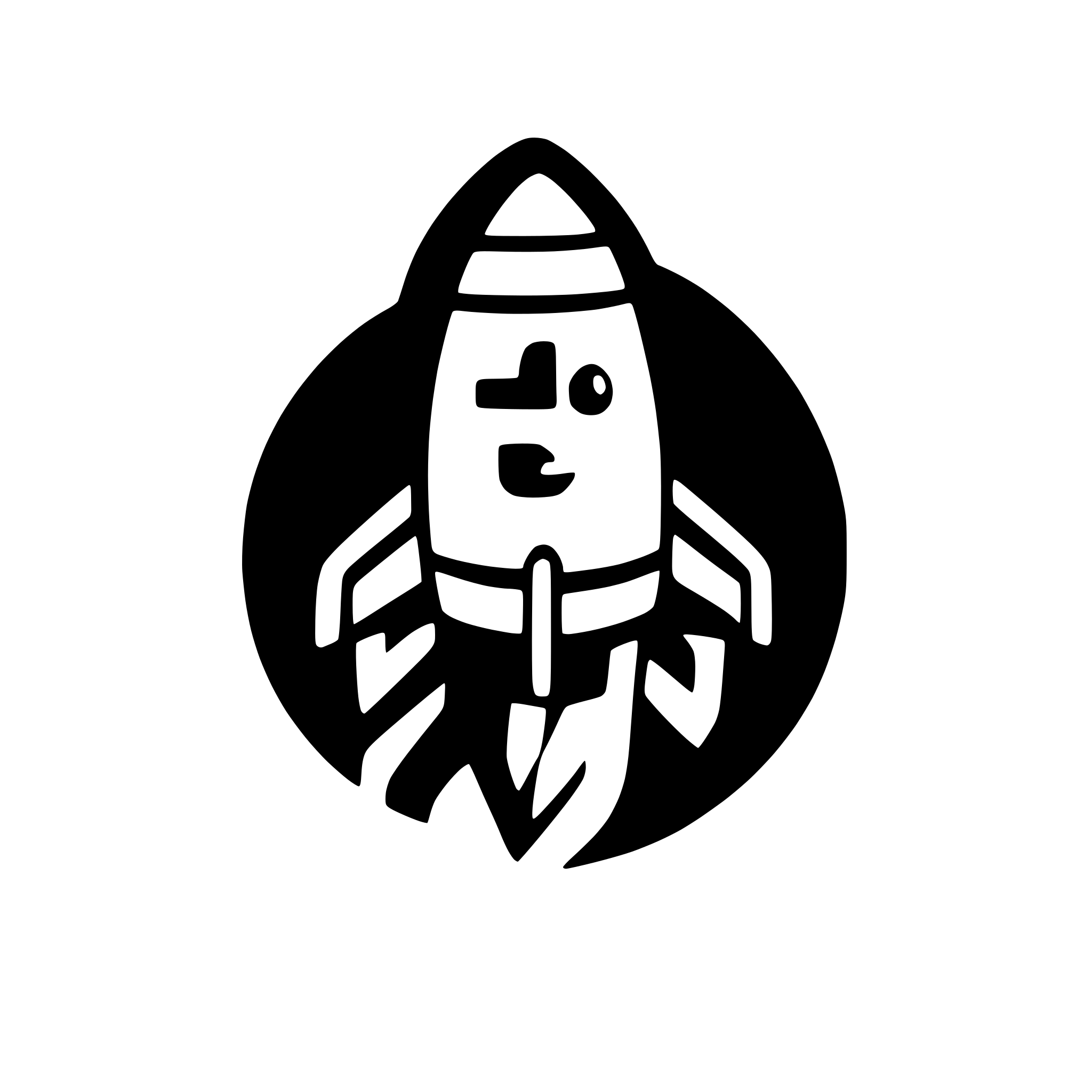 AI-generated SVG of a rocket