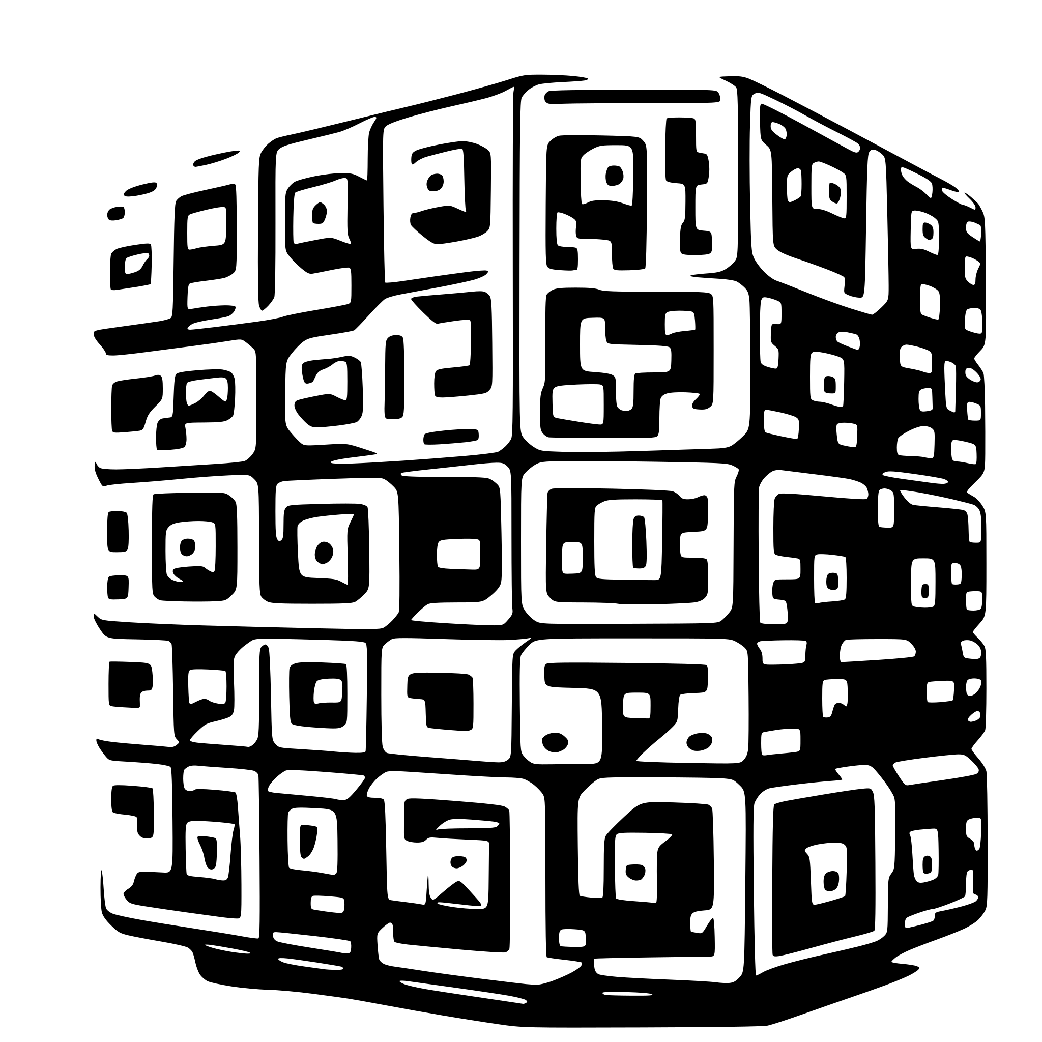 AI-generated SVG of a borg cube