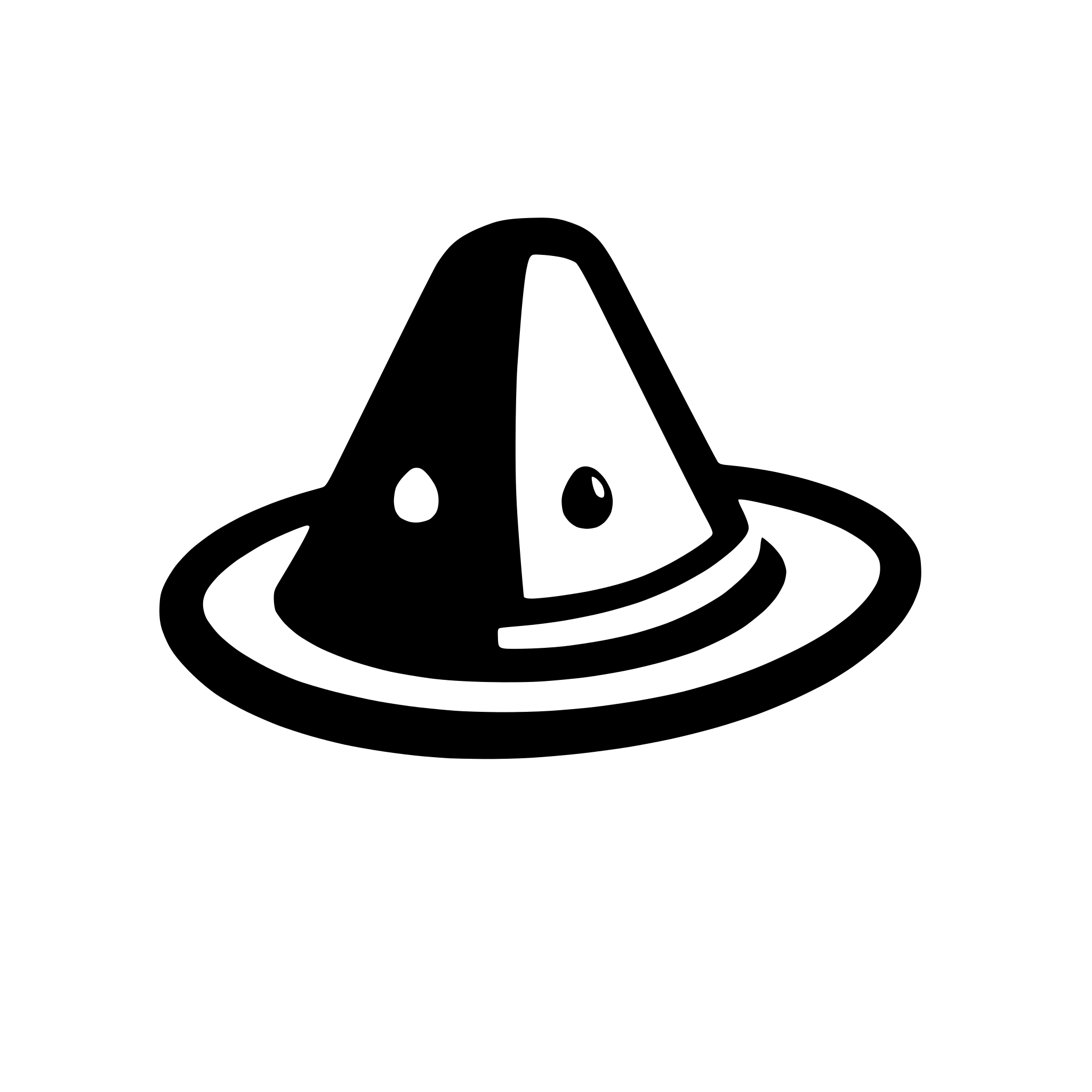 AI-generated SVG of 'Techy witch hat icon'