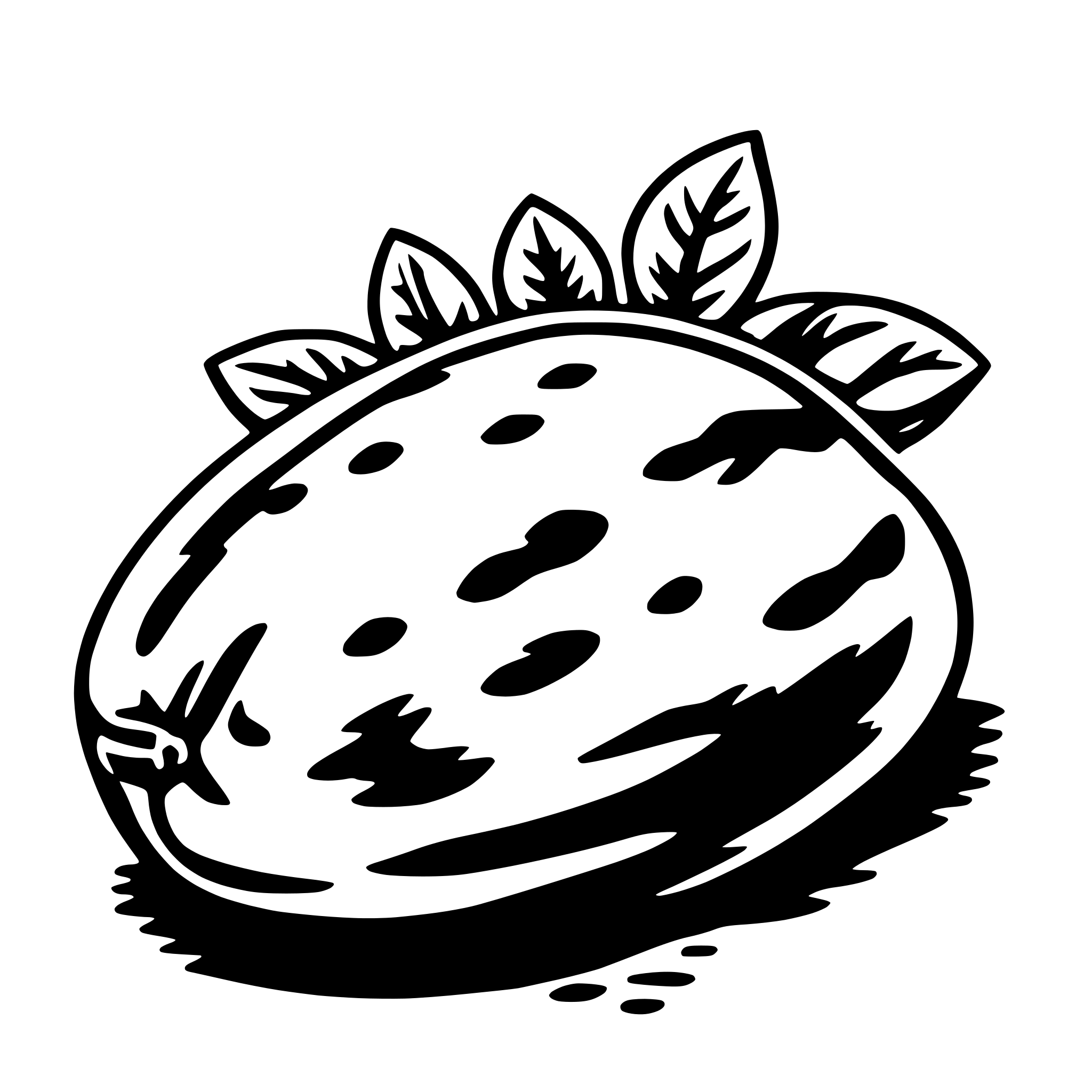 AI-generated SVG of a potato