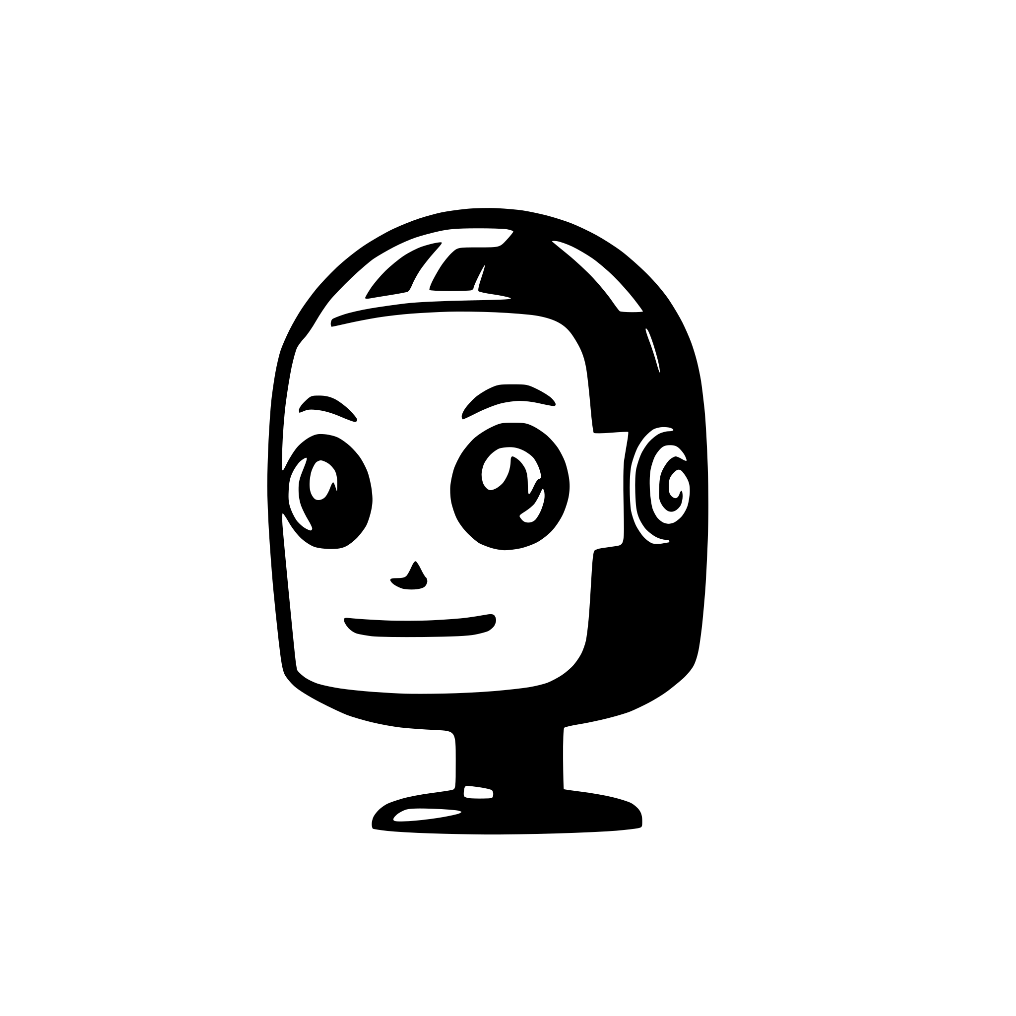 AI-generated SVG of 'curious robot'