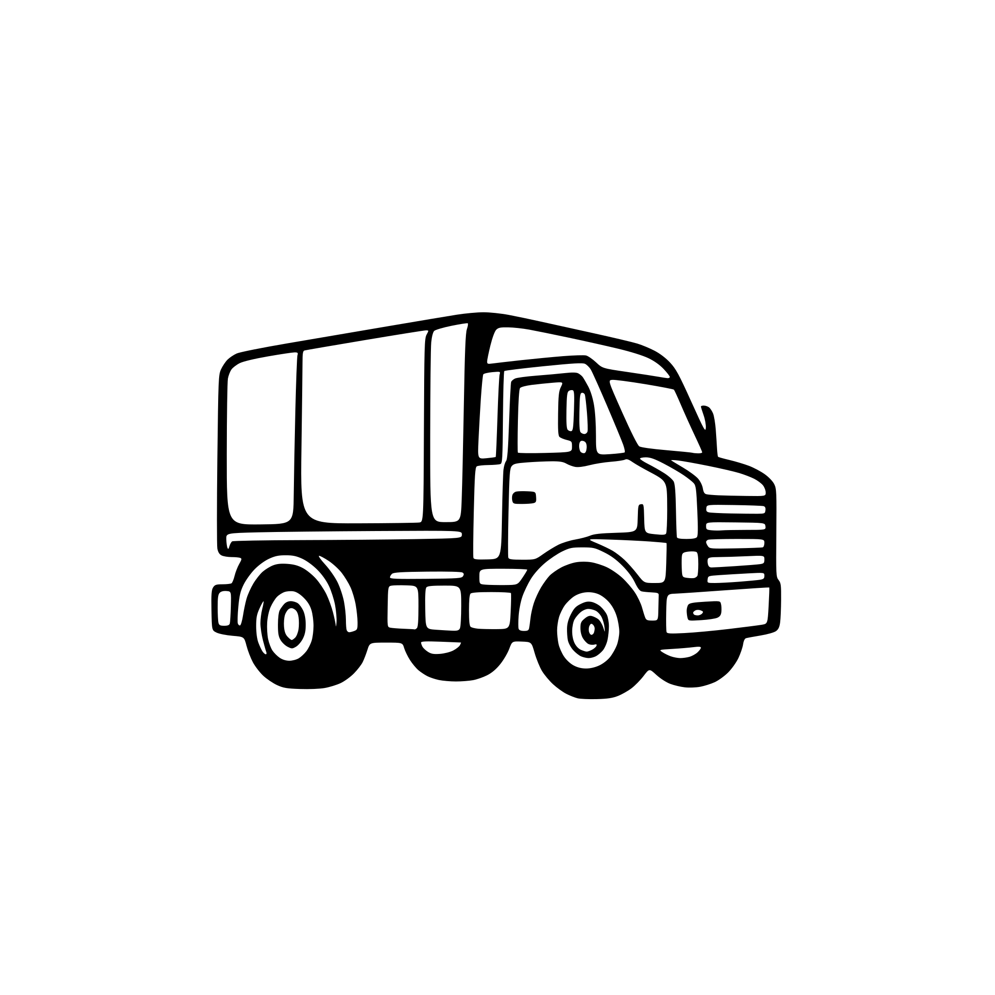 AI-generated SVG of a truck driver