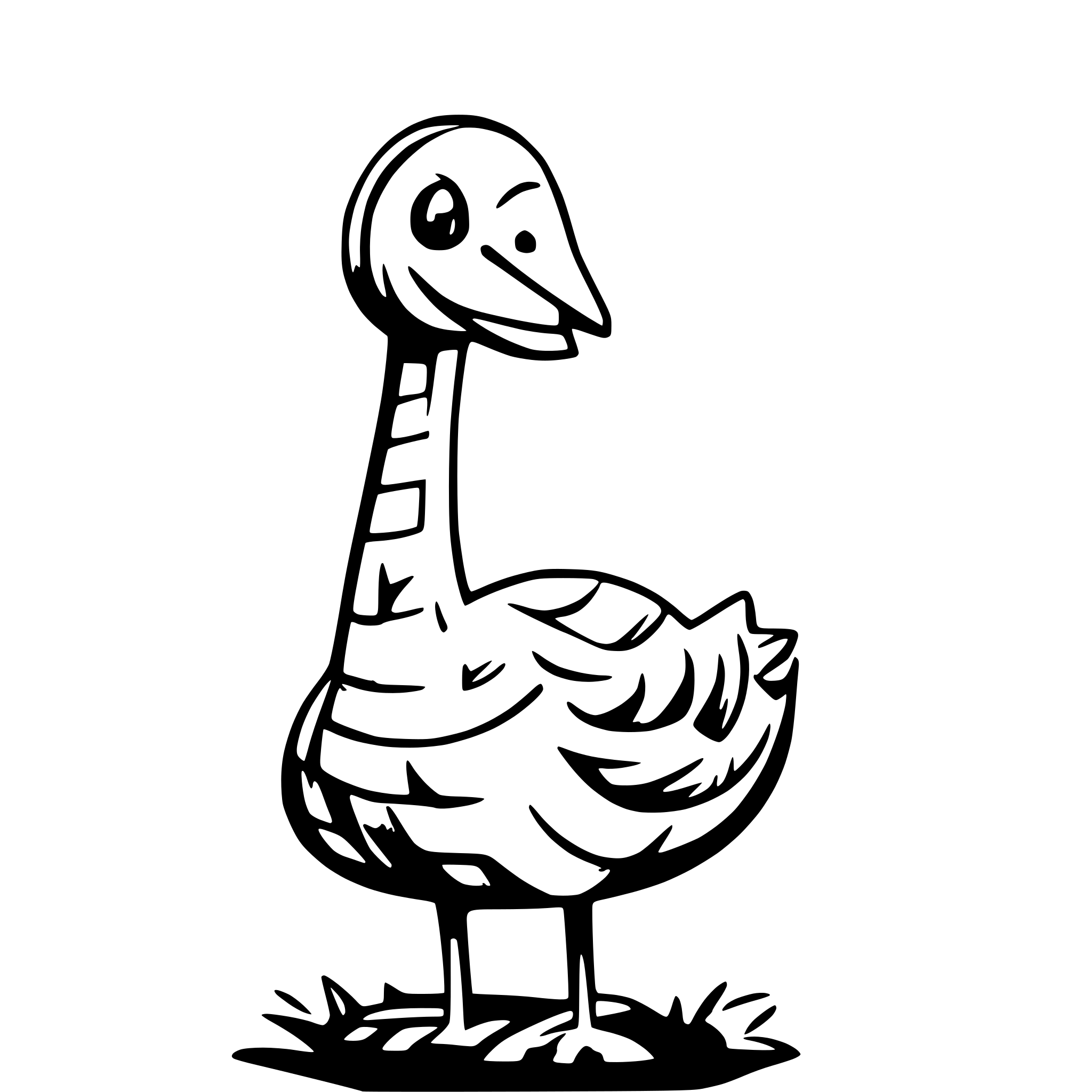 AI-generated SVG of a Silly Goose on the Loose (image for graphic t-shirt)