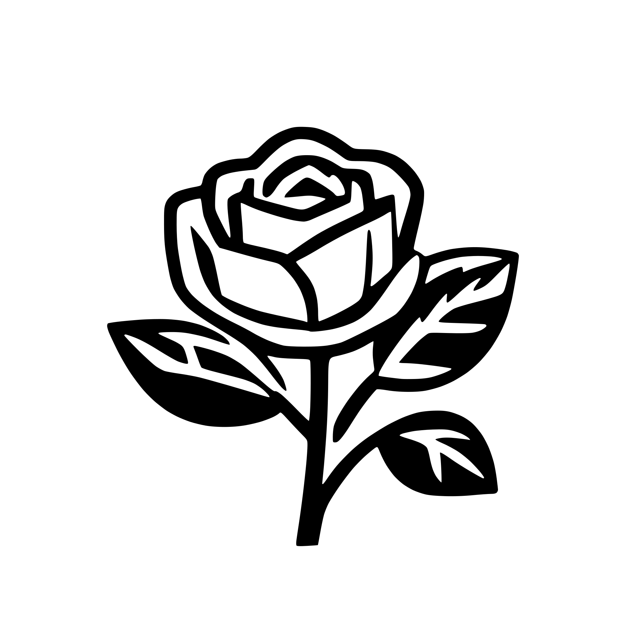 AI-generated SVG of 'rose petals illustration'