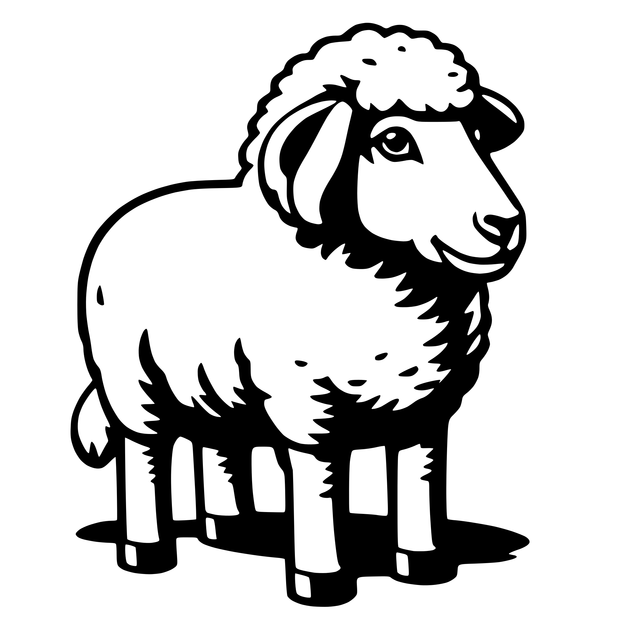 AI-generated SVG of 'sheep'