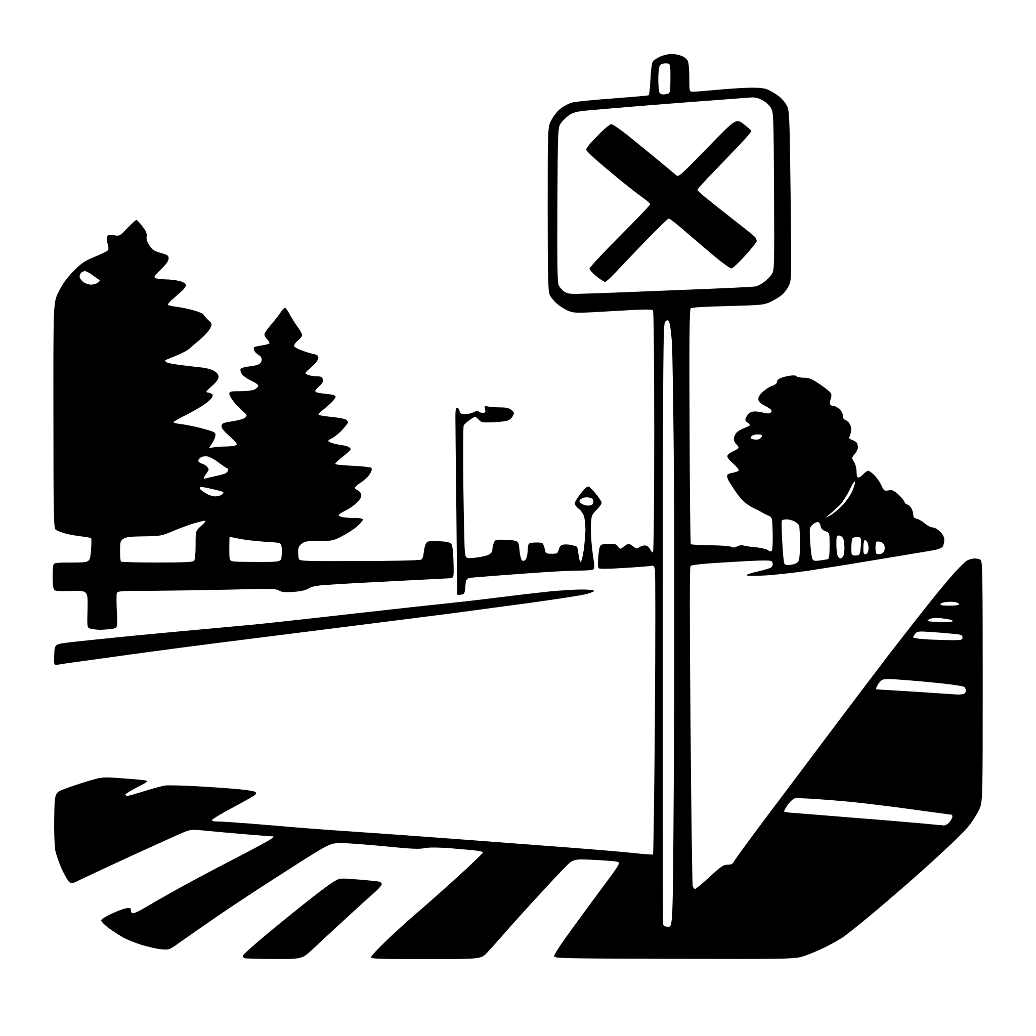 AI-generated SVG of a crosswalk sign