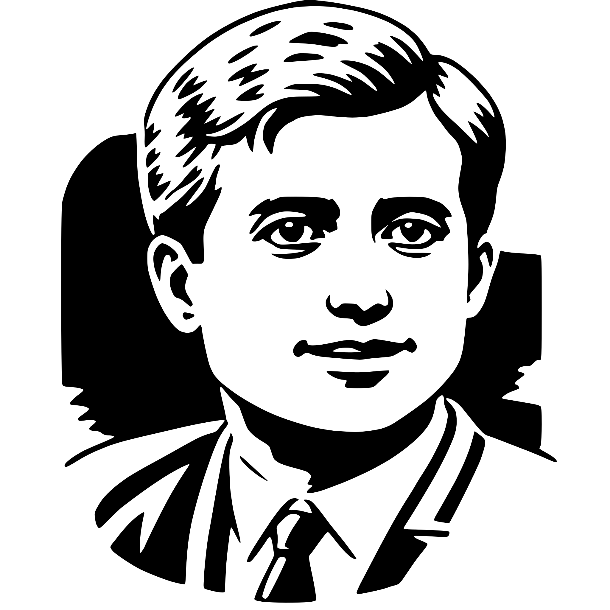 AI-generated SVG of a kennedy