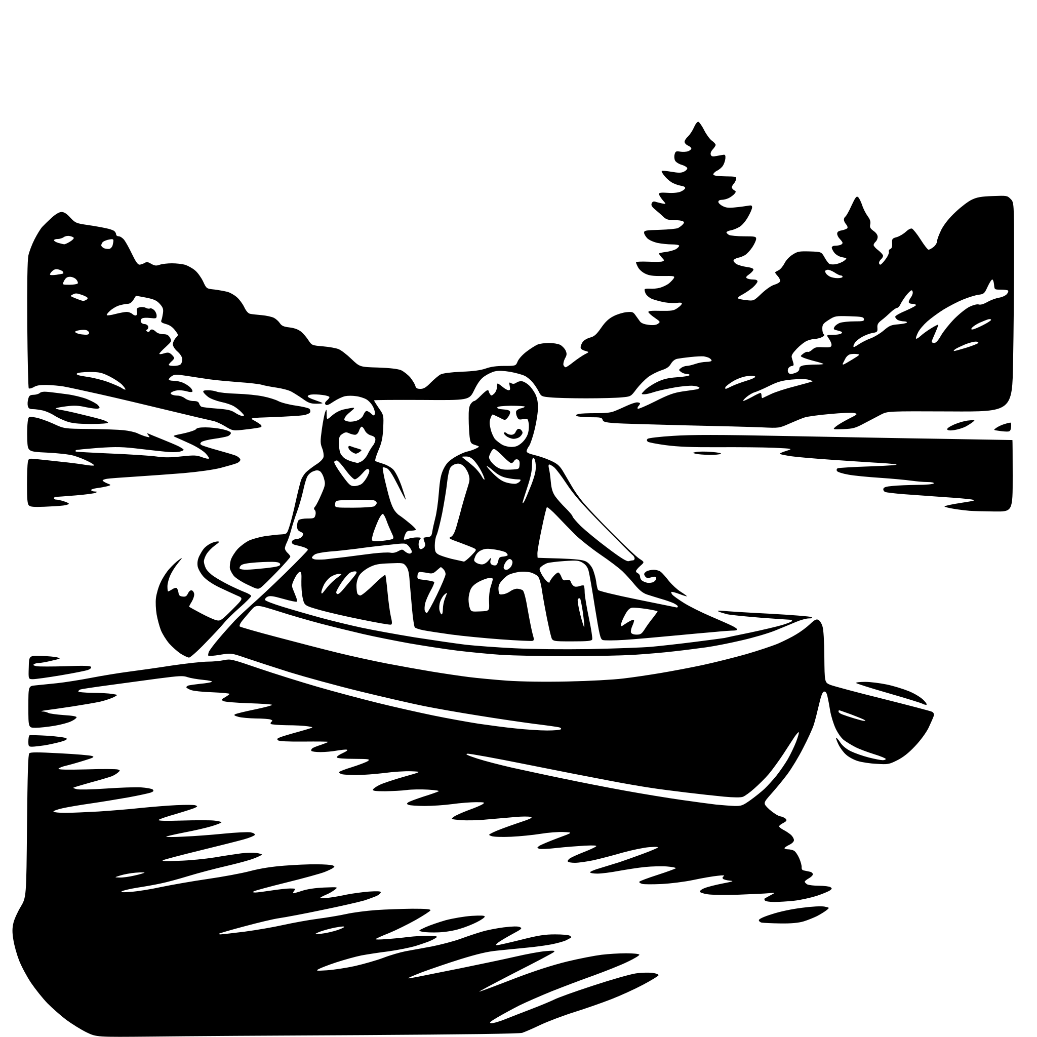 AI-generated SVG of 'river rafting'