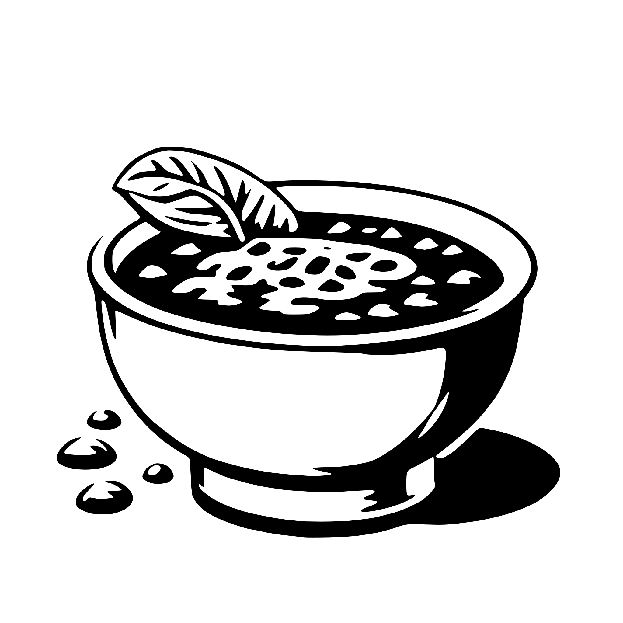 AI-generated SVG of a soup