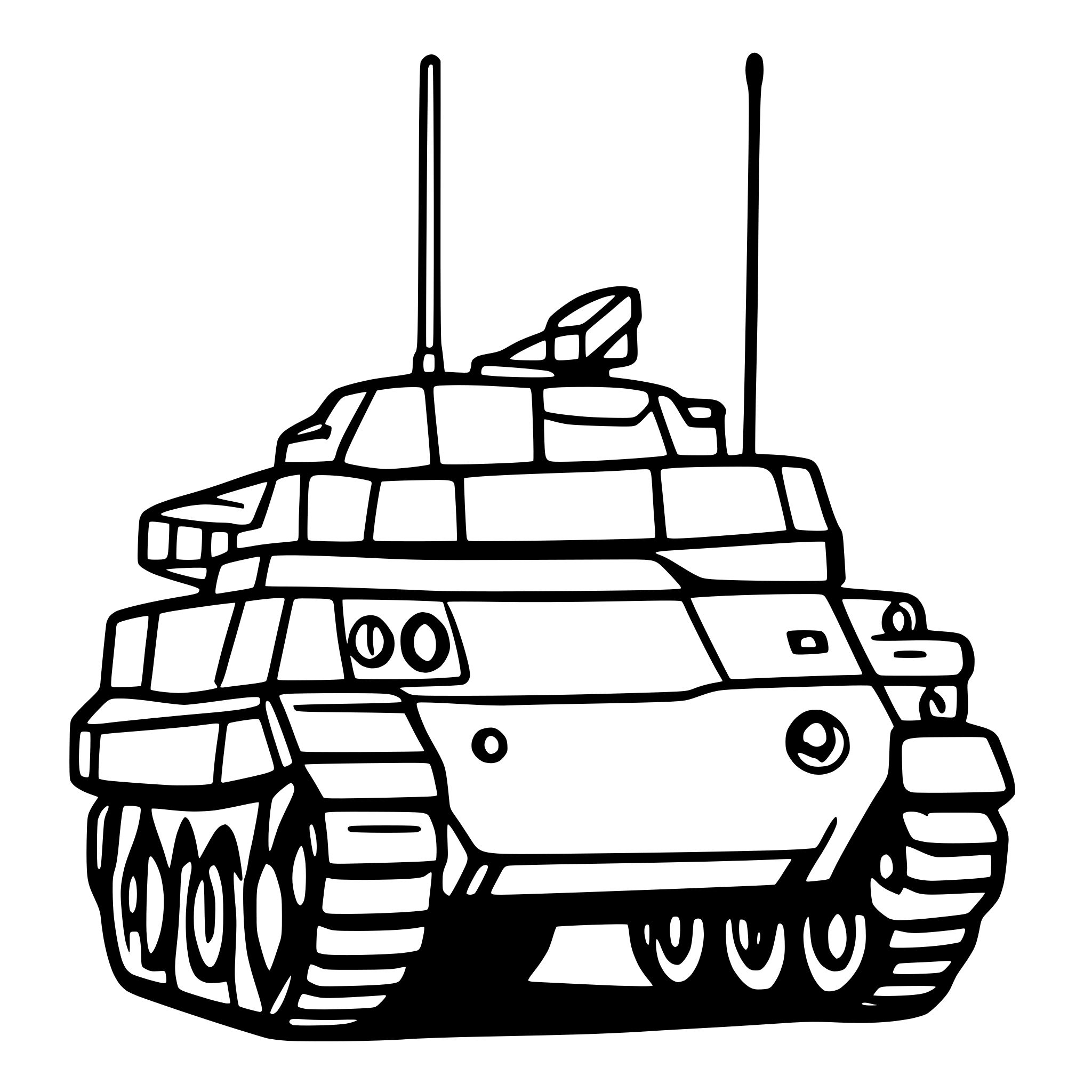 AI-generated SVG of 'army tank'