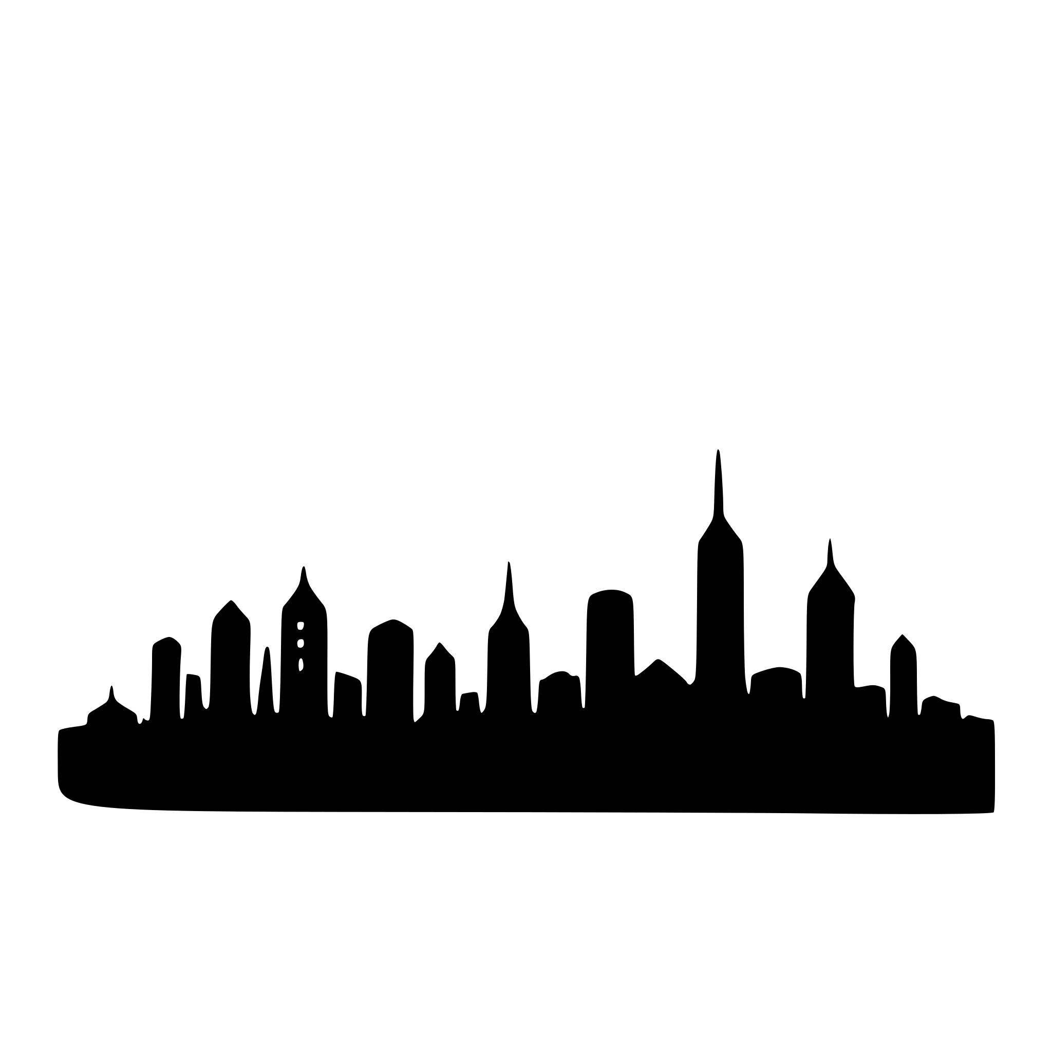 AI-generated SVG of a city skyline at night