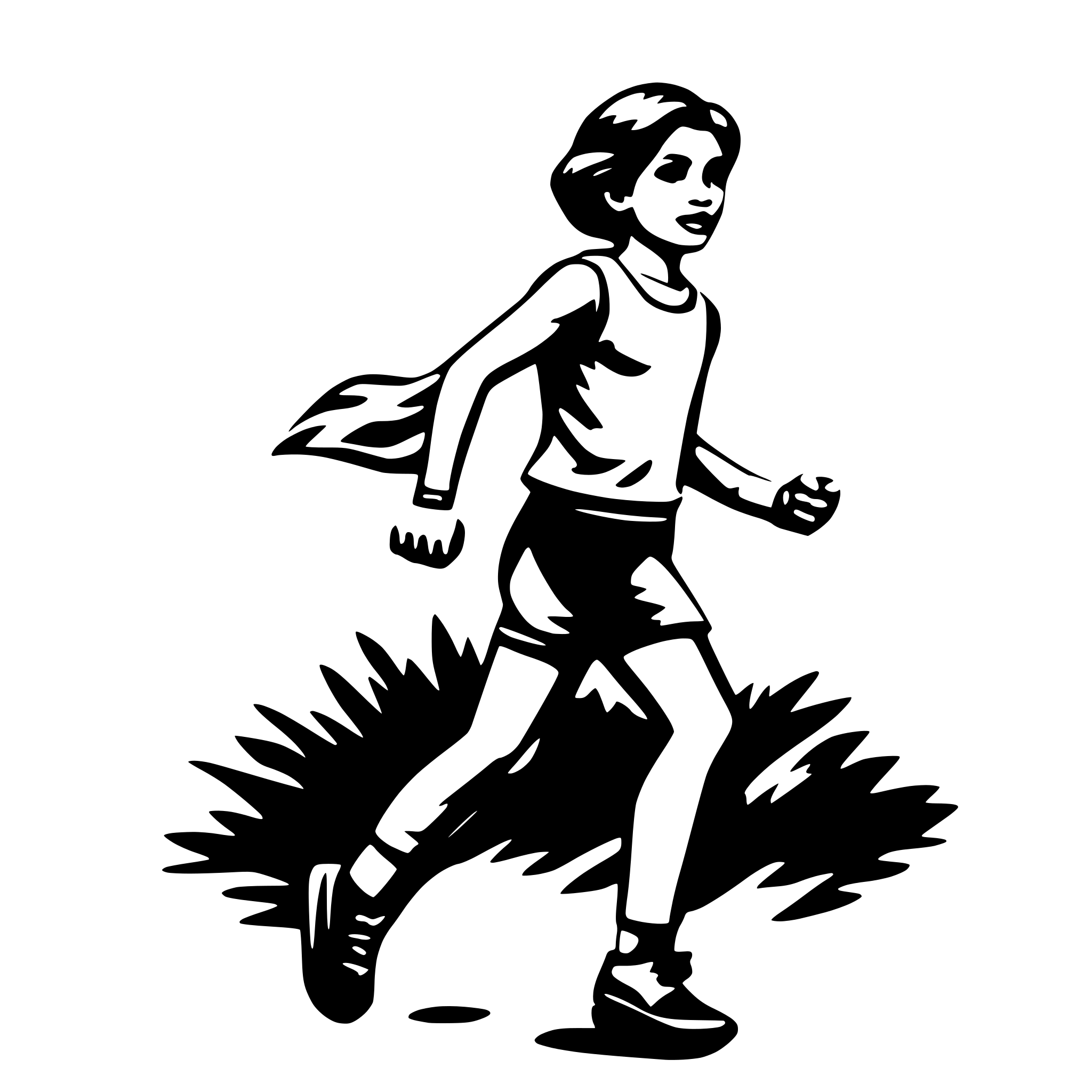 AI-generated SVG of a Run