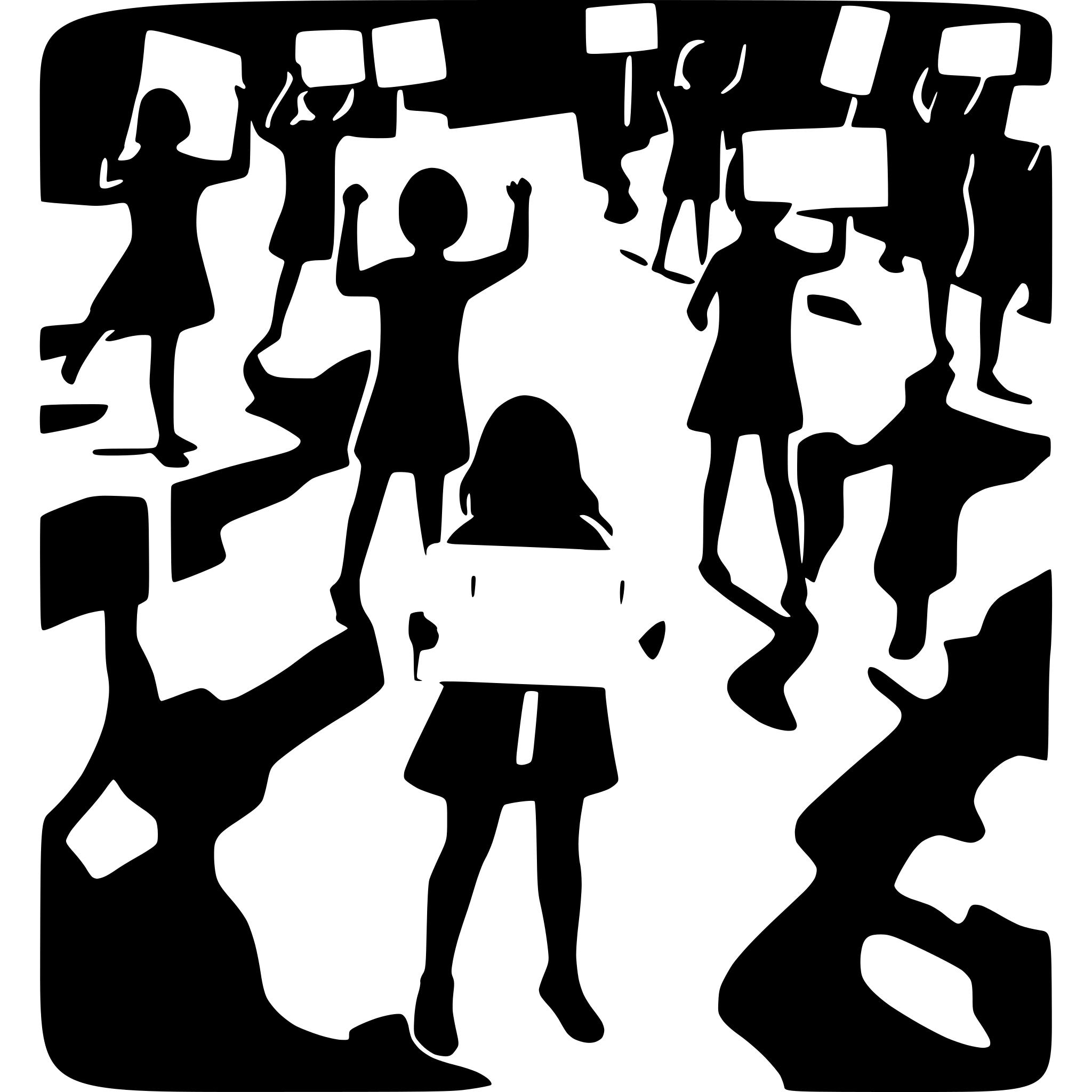 AI-generated SVG of 'give me a svg of at least 10 people protesting, holding placards'
