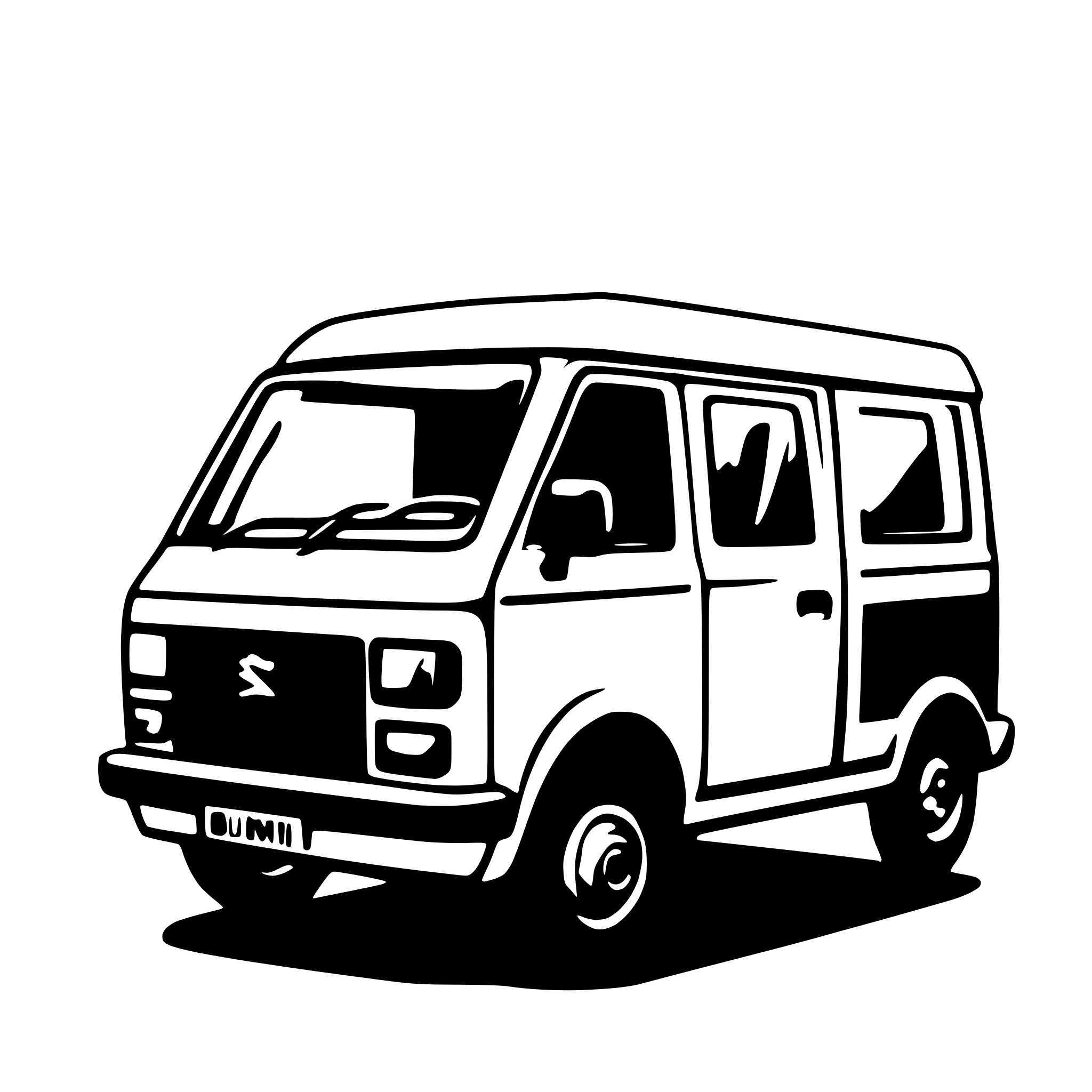 AI-generated SVG of a A maruti suzuki omni van