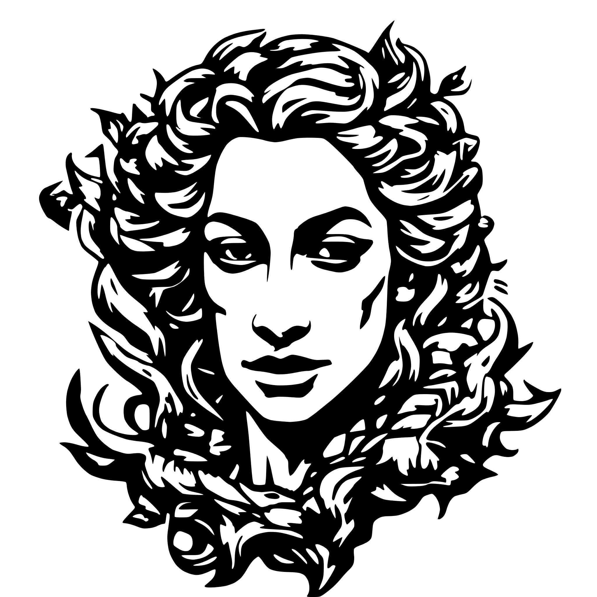 AI-generated SVG of a Lucifer