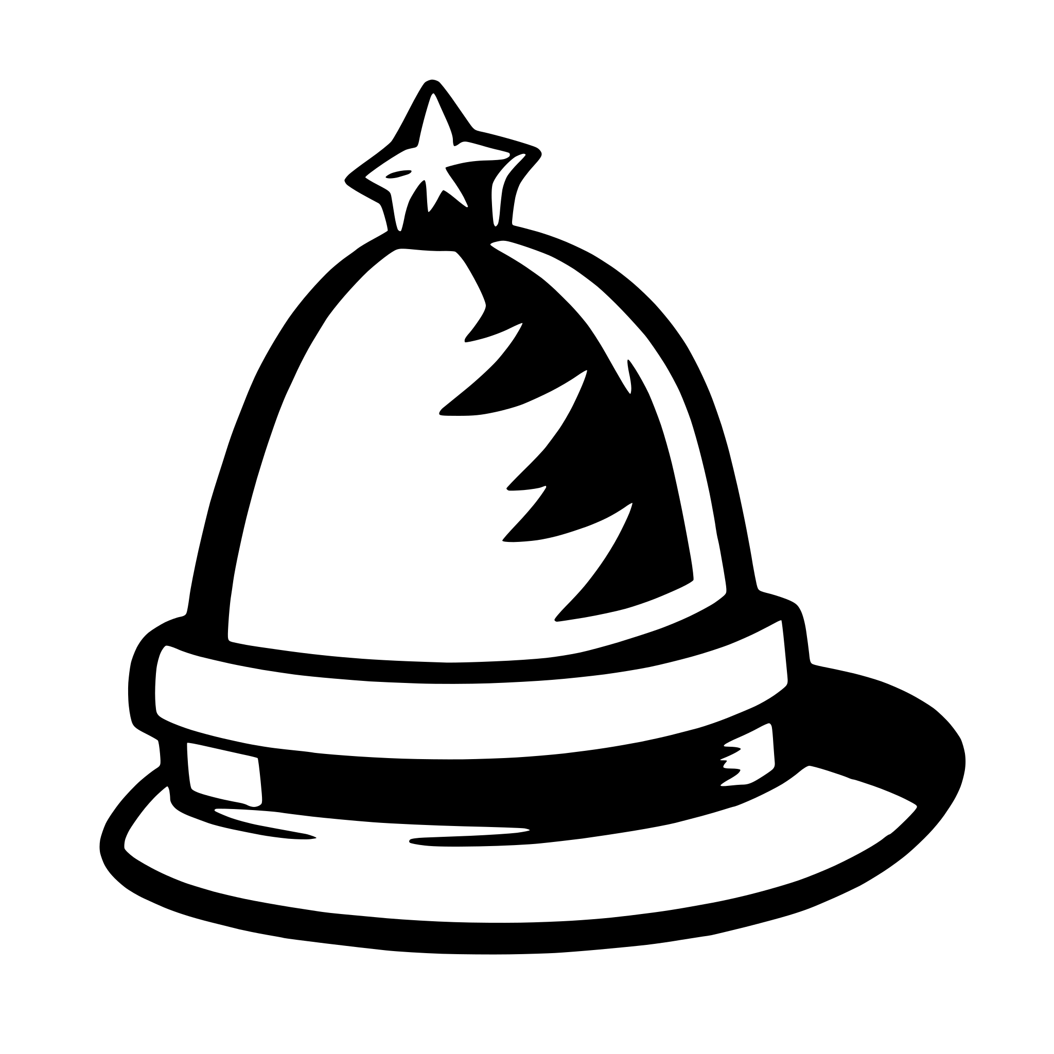 AI-generated SVG of a christmas hat