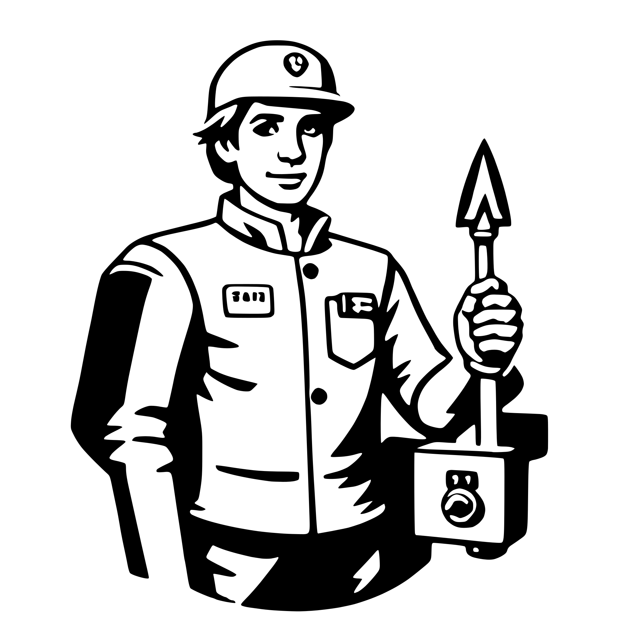 AI-generated SVG of a electrician