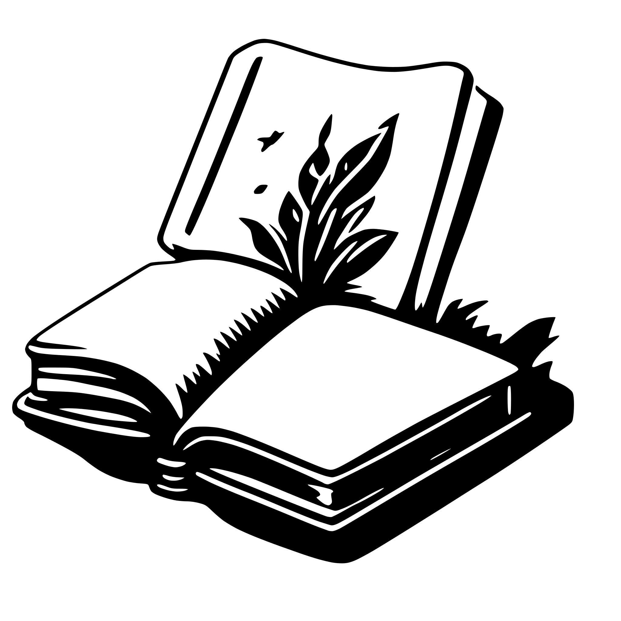 AI-generated SVG of 'open book'