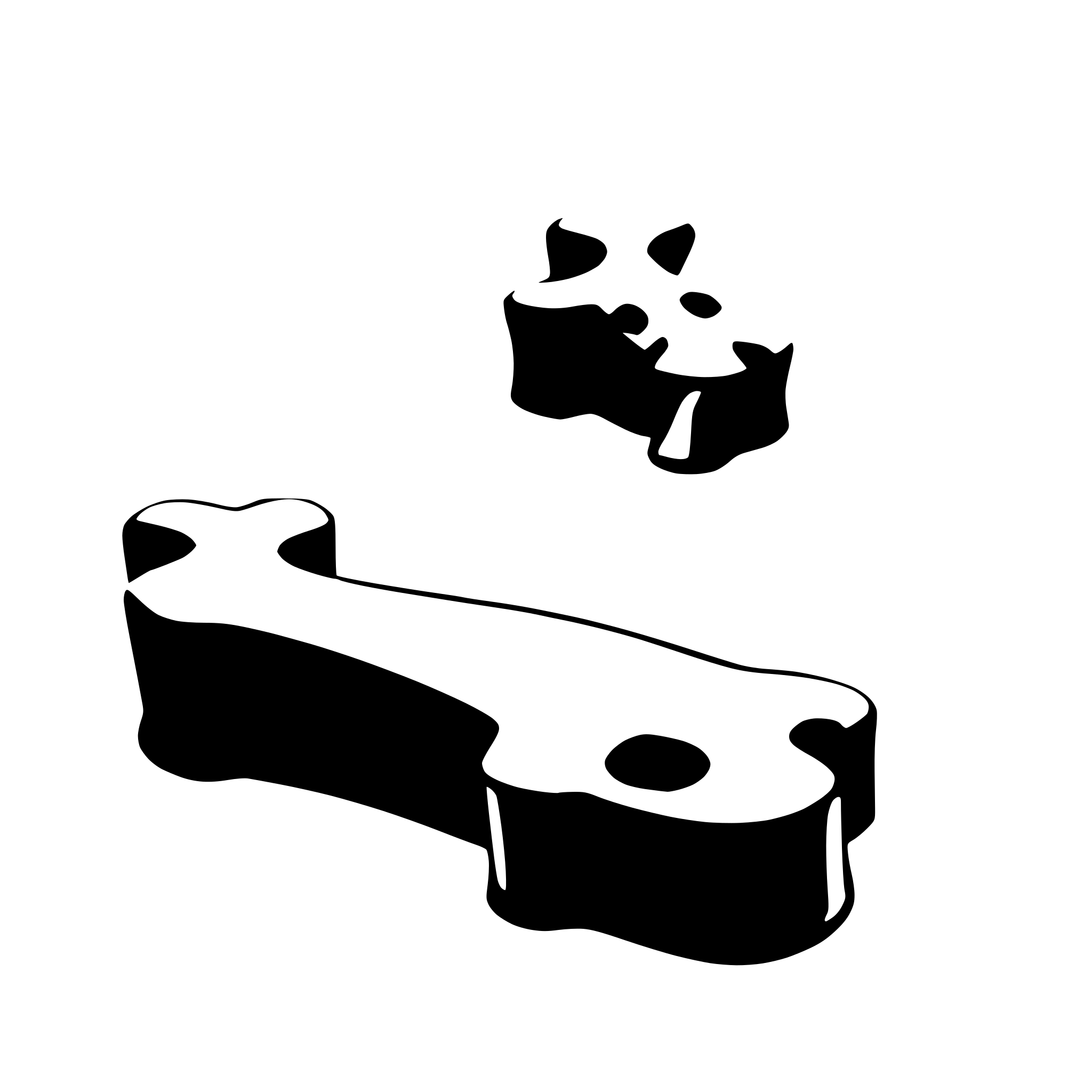 AI-generated SVG of 'dog chewy bone'
