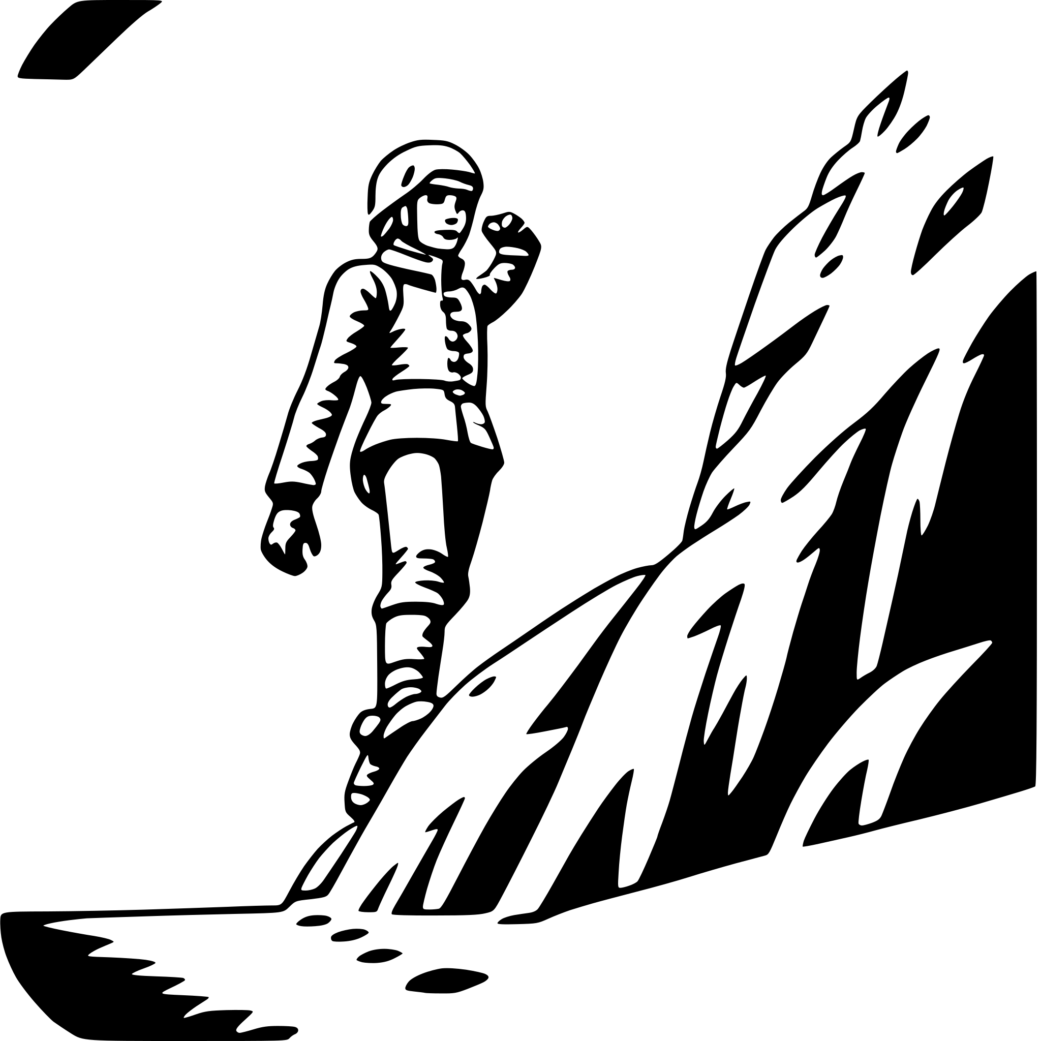 AI-generated SVG of 'ice climbing glacier'