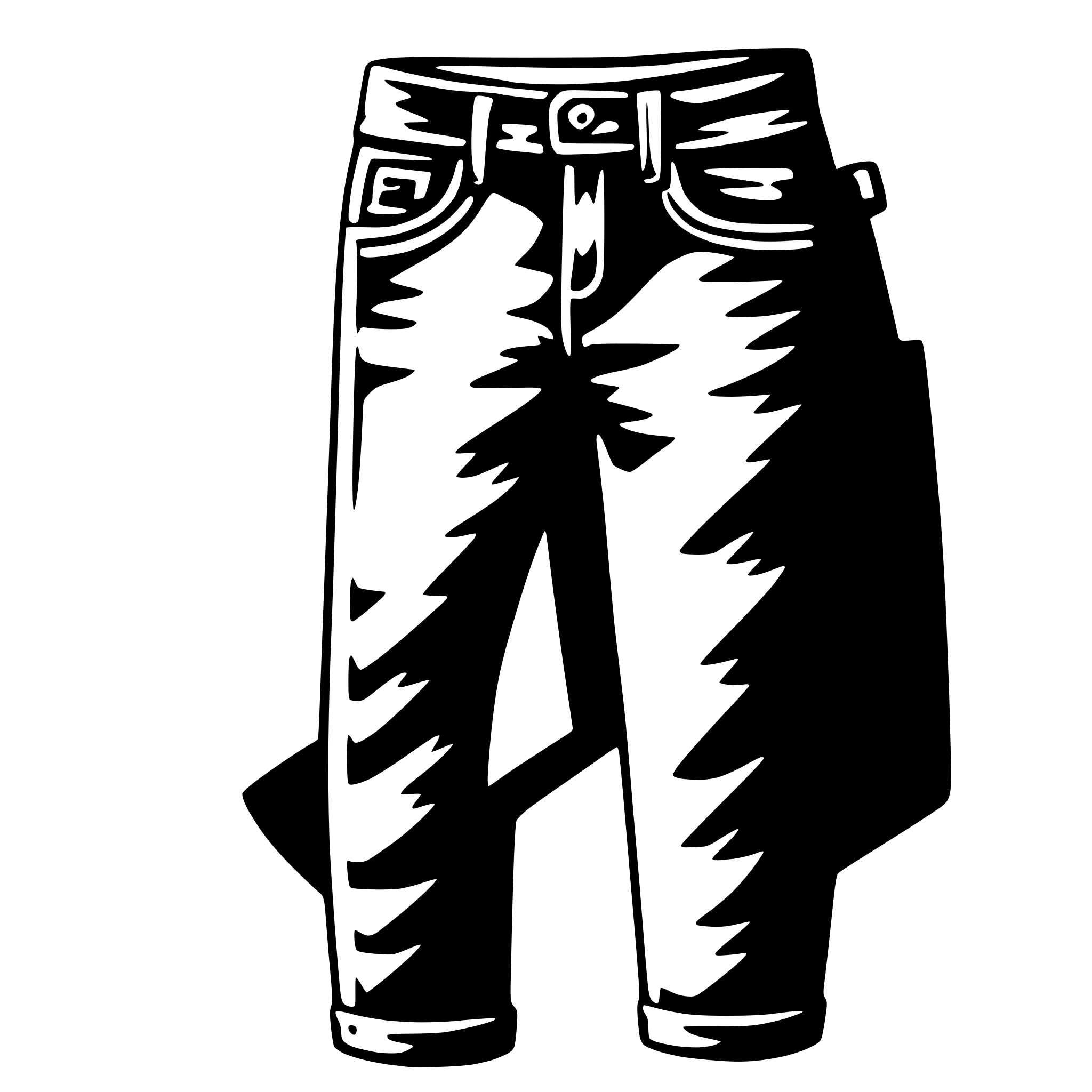 AI-generated SVG of 'jeans'