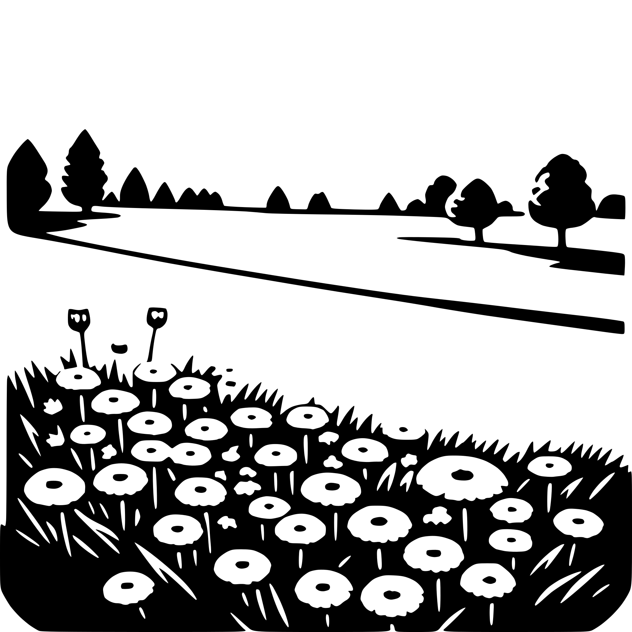 AI-generated SVG of 'flower meadow'