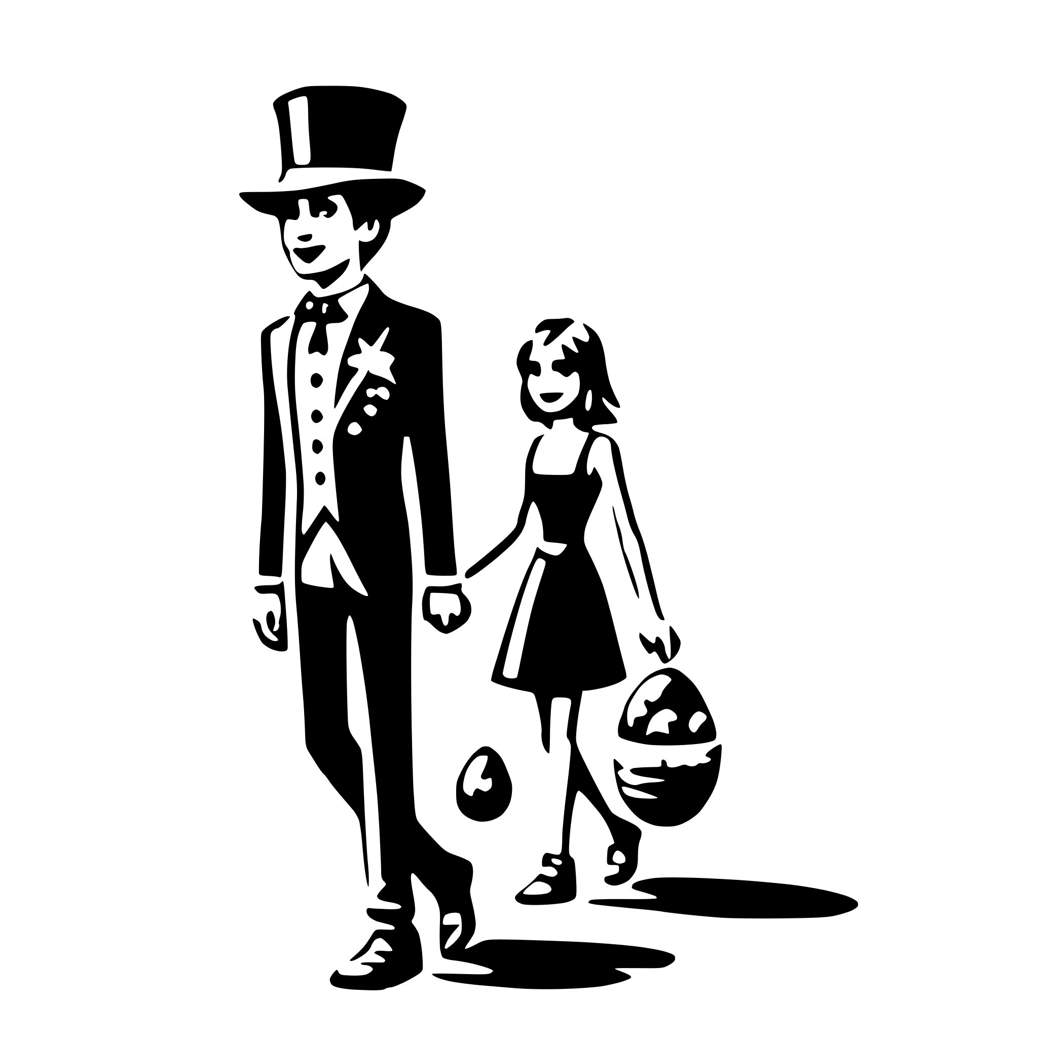 AI-generated SVG of a easter parade