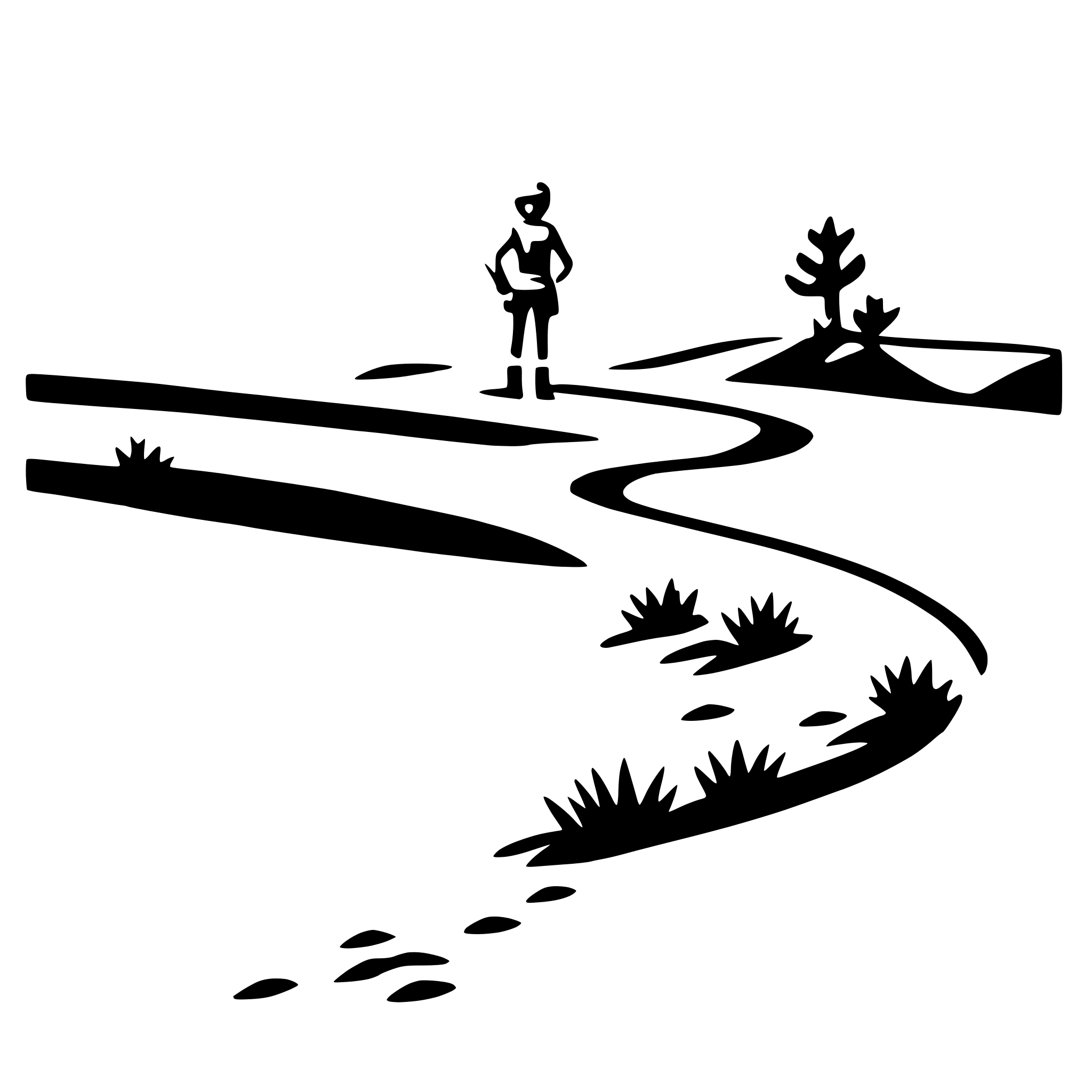 AI-generated SVG of a riding sand dunes