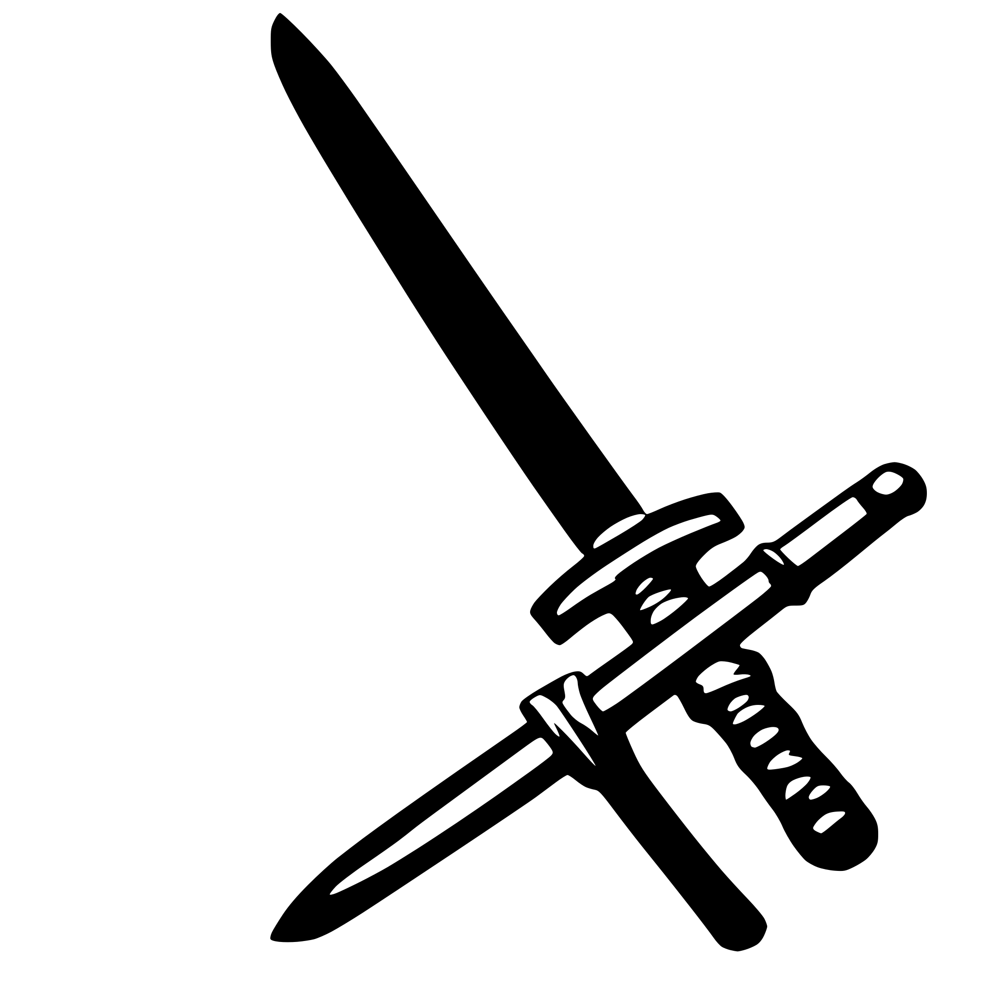 AI-generated SVG of 'Single Katana'
