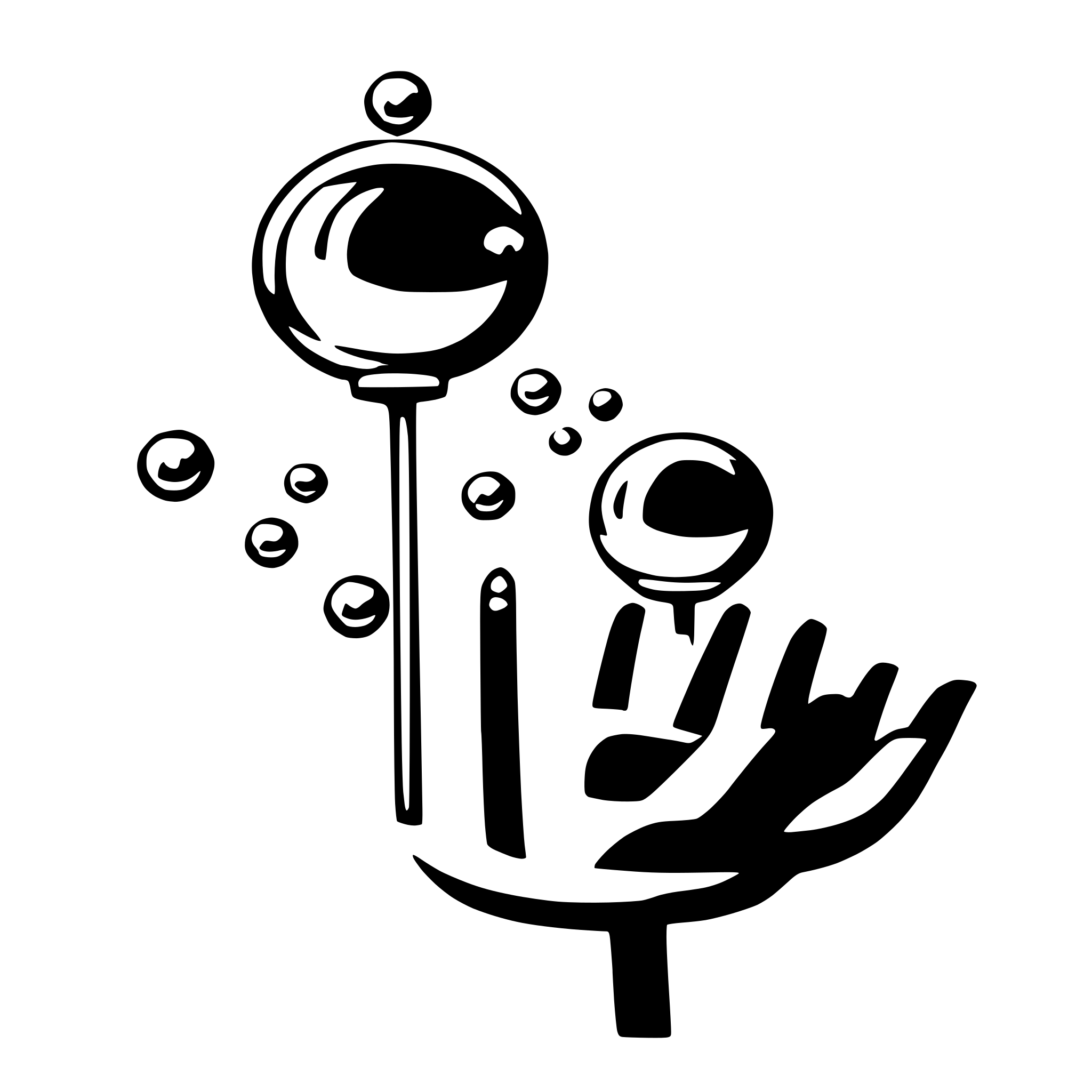 AI-generated SVG of a love dream bubbles