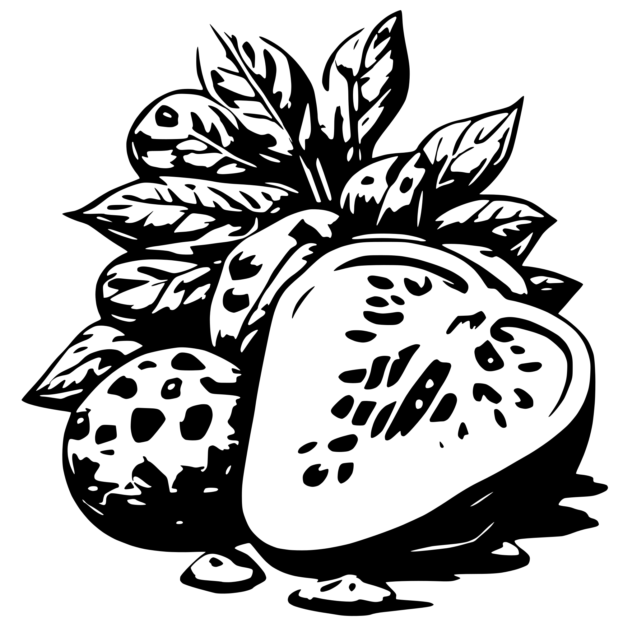 AI-generated SVG of 'morango'