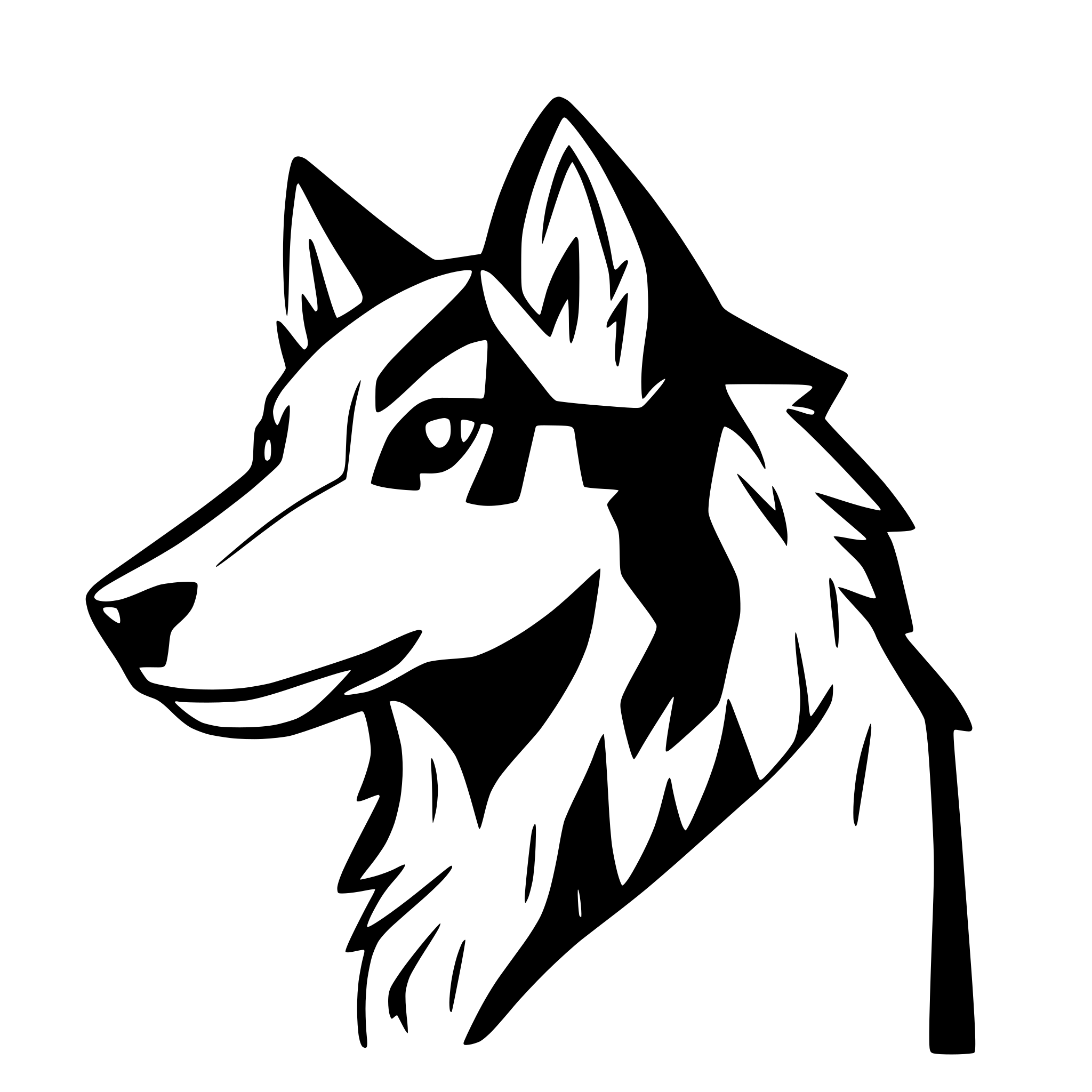 AI-generated SVG of a Generate a Border Collie from the side view