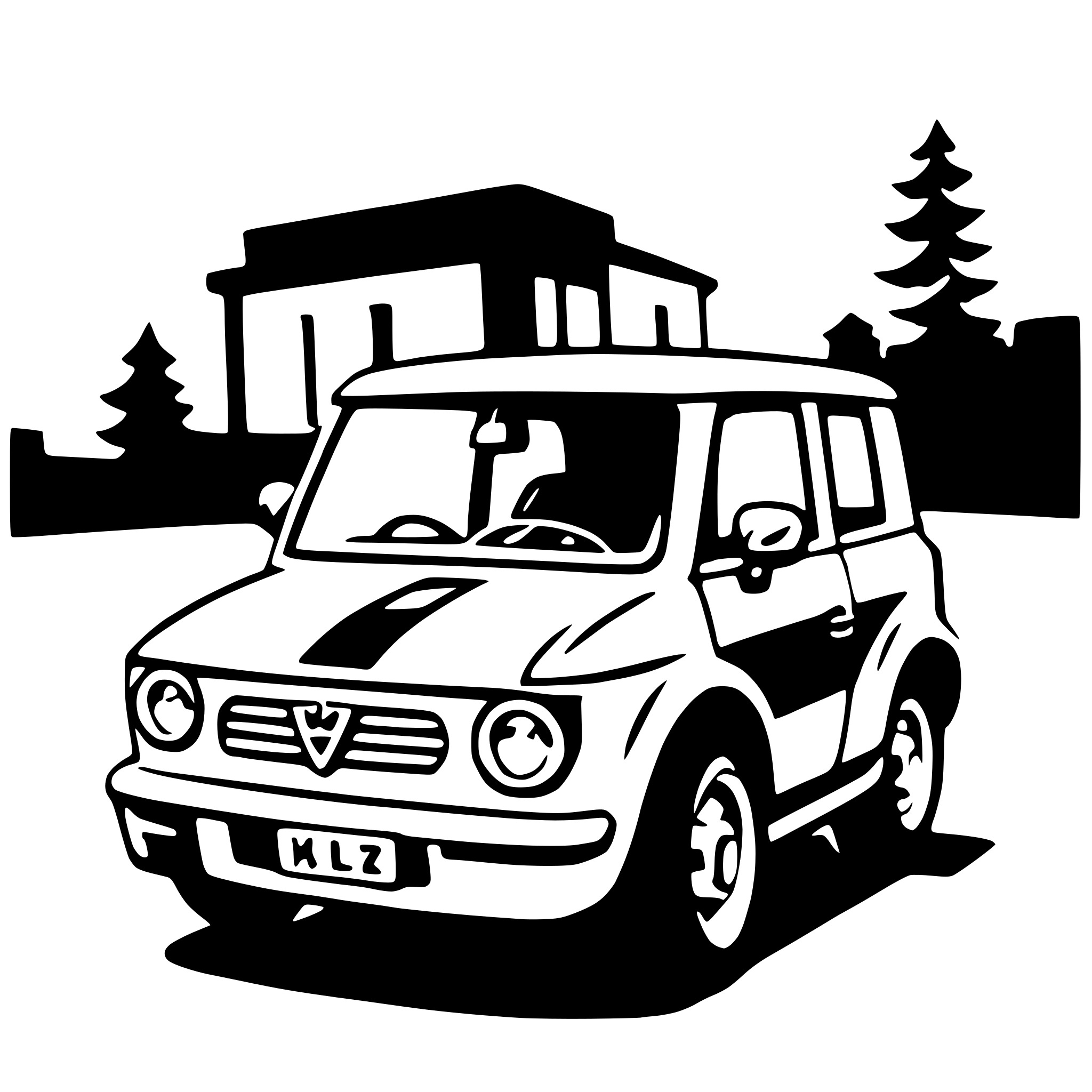 AI-generated SVG of a kei car