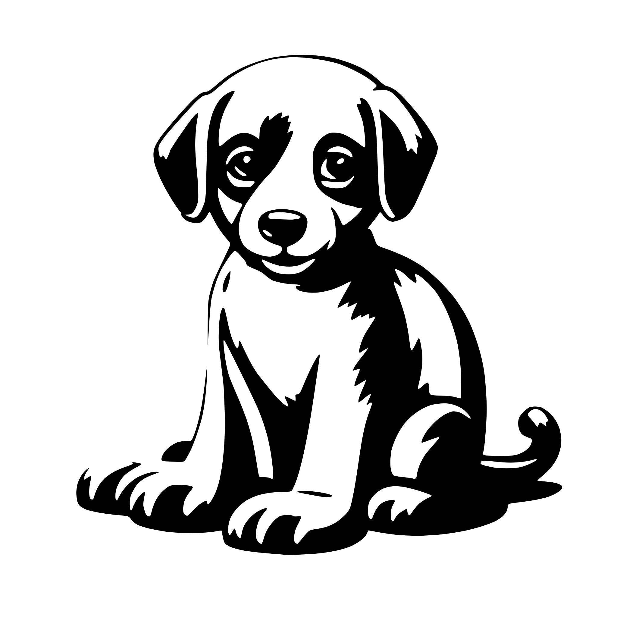 AI-generated SVG of 'cute animel'