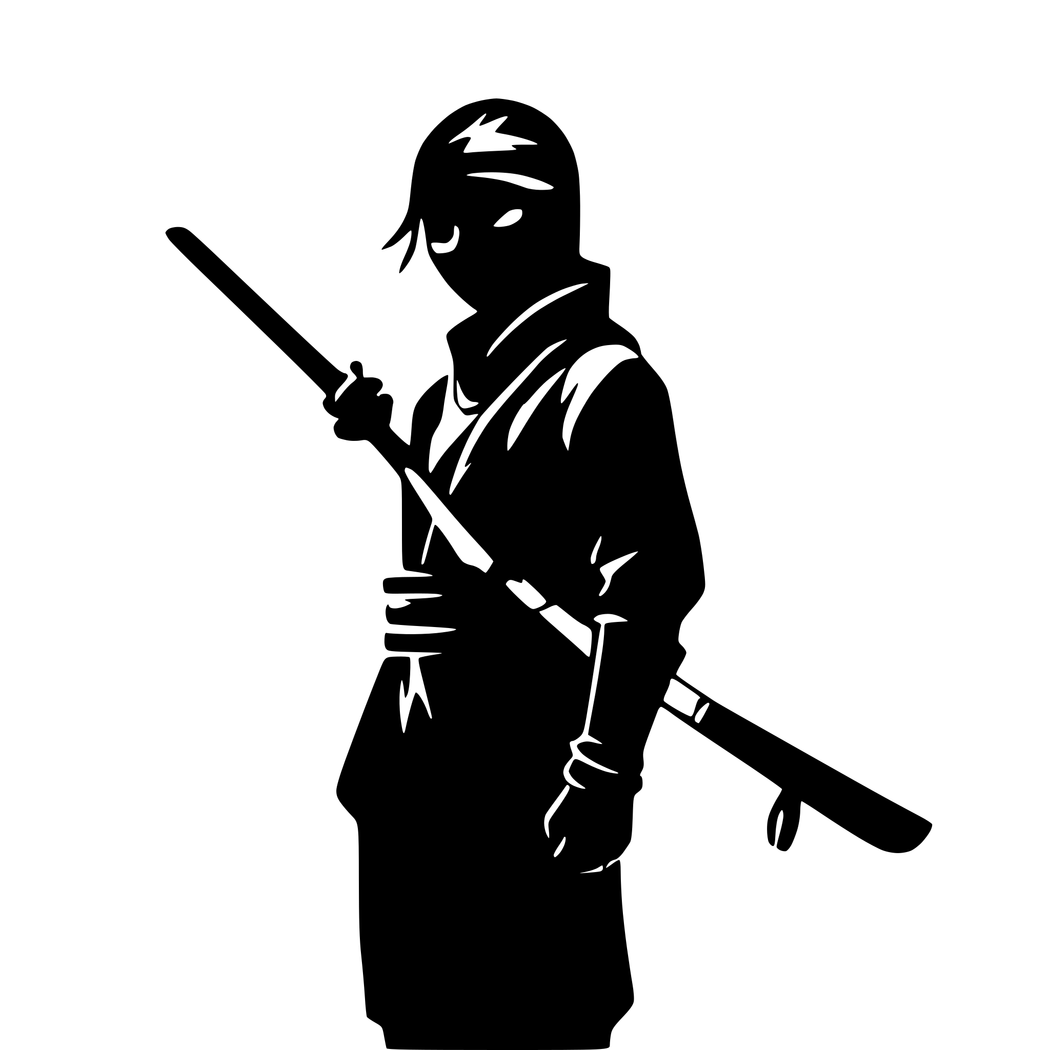 AI-generated SVG of 'Ninja for life'