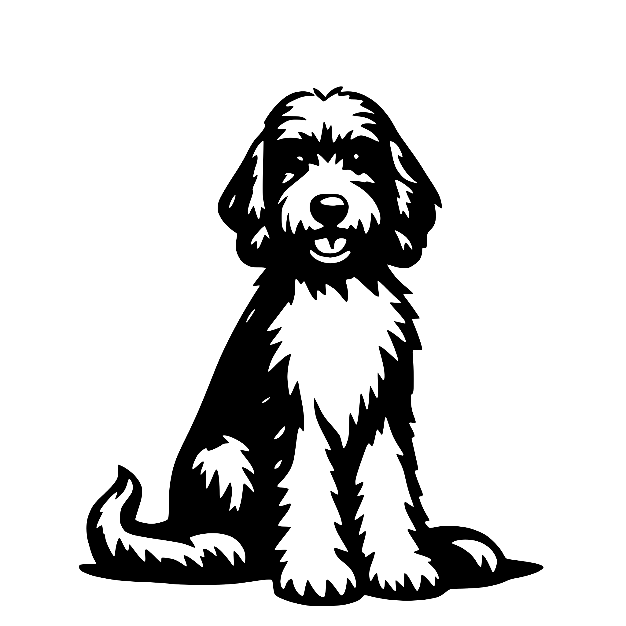 AI-generated SVG of 'aussiedoodle'