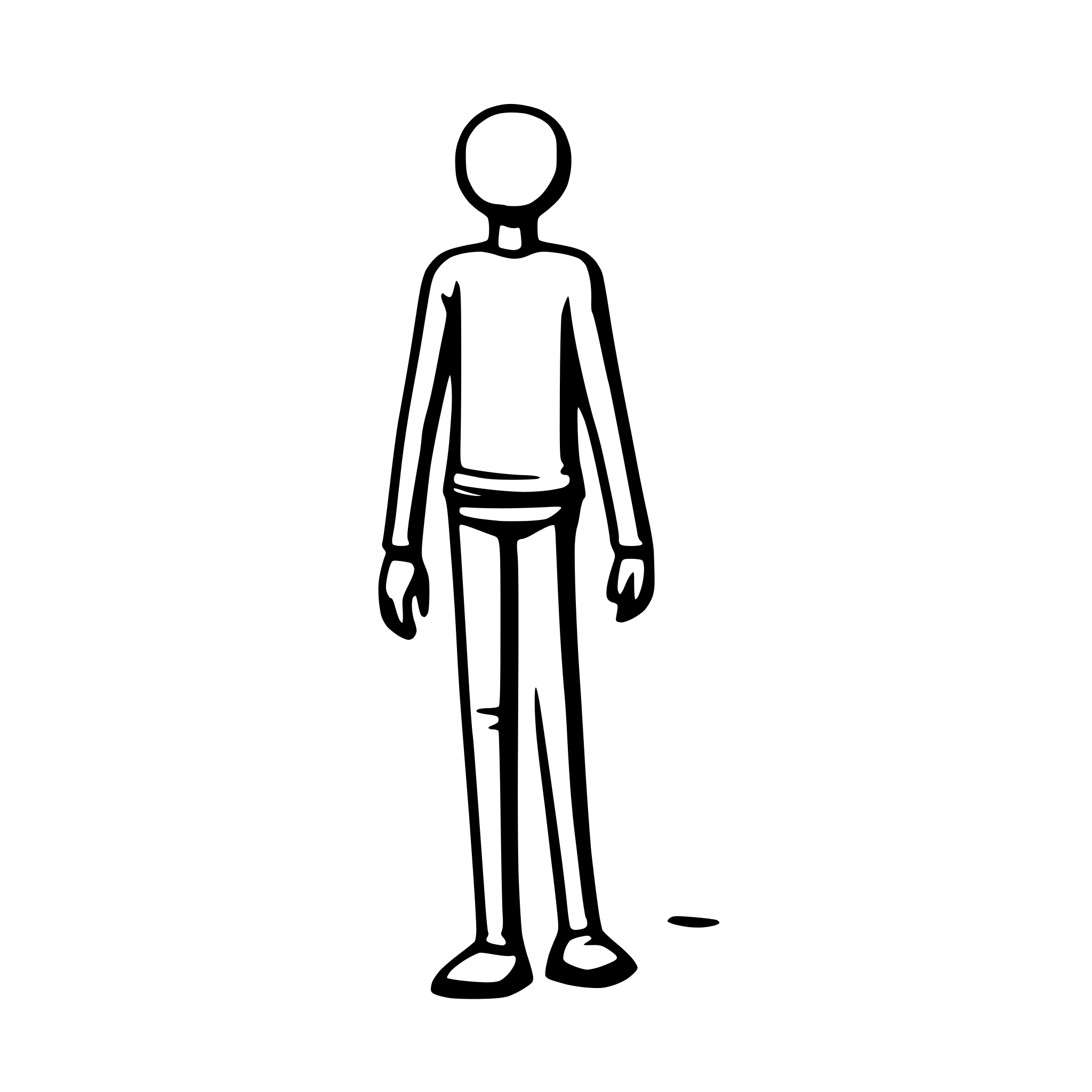 AI-generated SVG of a one-line stickman